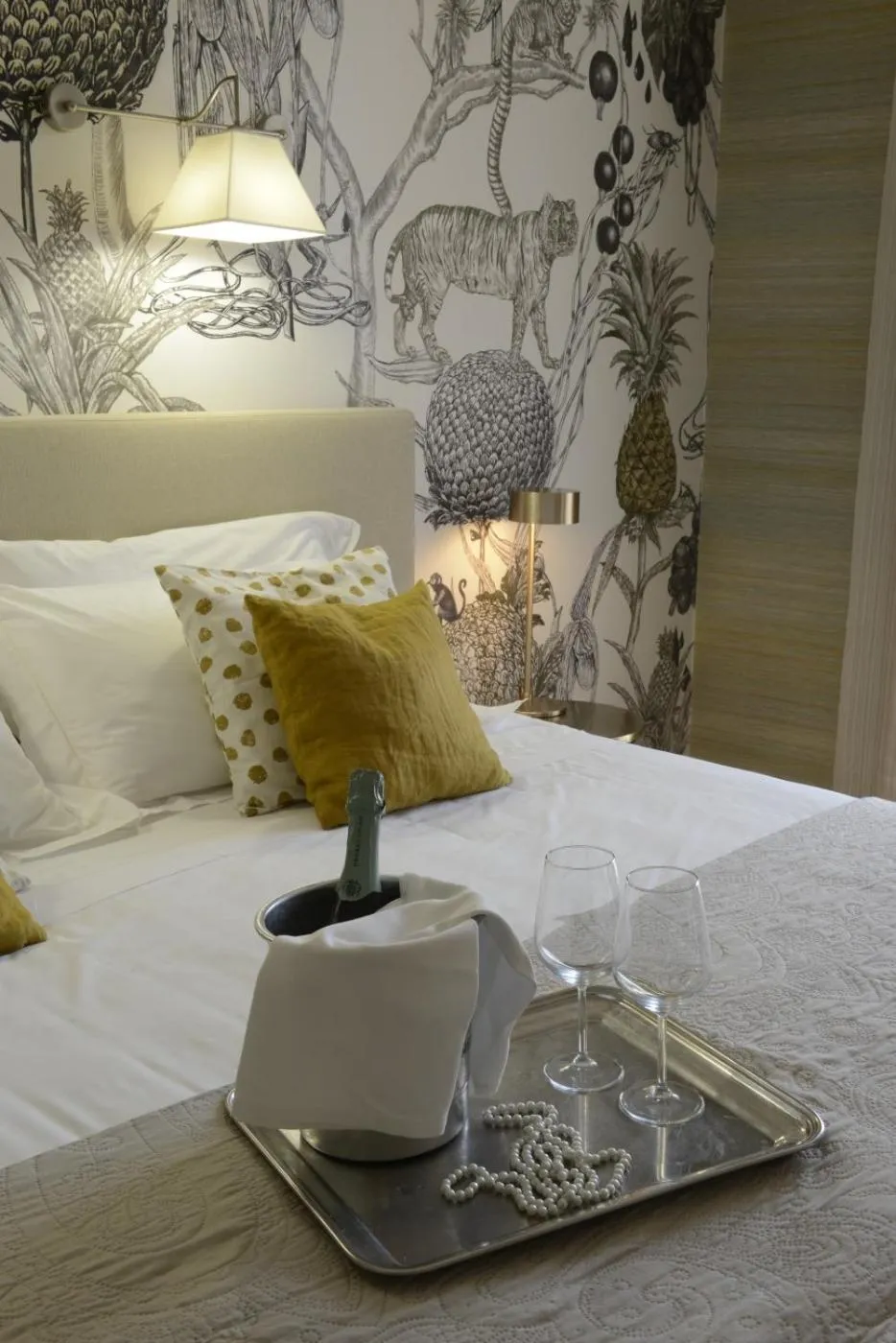 Bed in Hotel Villa Cappugi