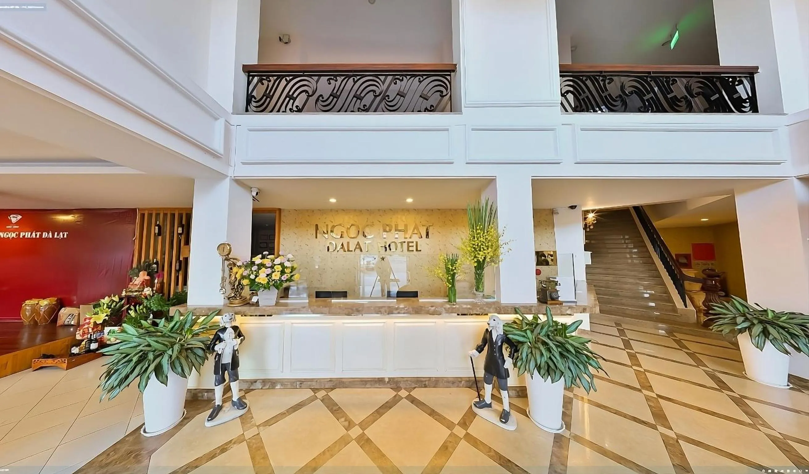 Lobby or reception in Ngoc Phat Dalat Hotel