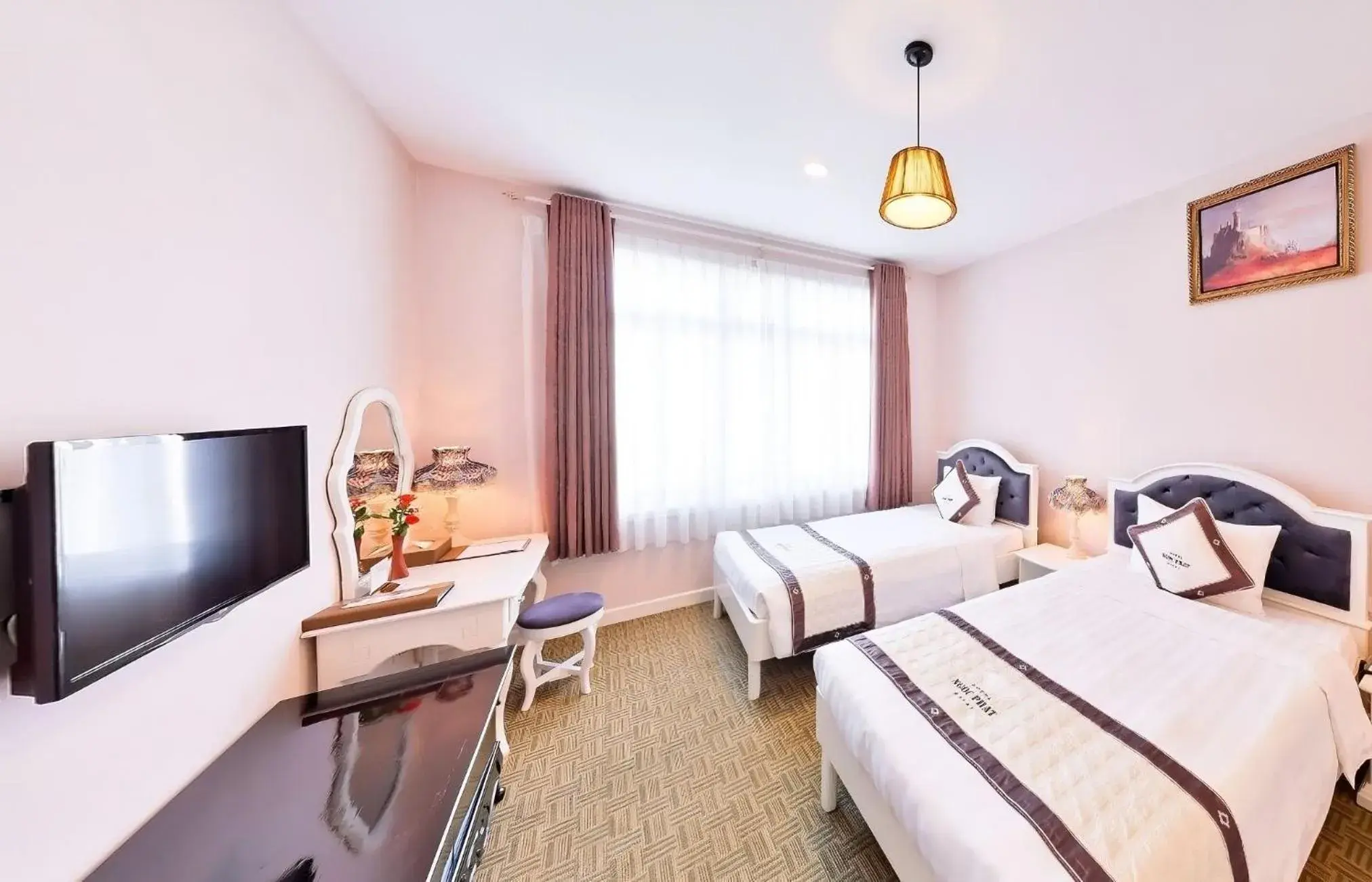 Standard Twin Room in Ngoc Phat Dalat Hotel Standard Twin Room in Ngoc Phat Dalat Hotel