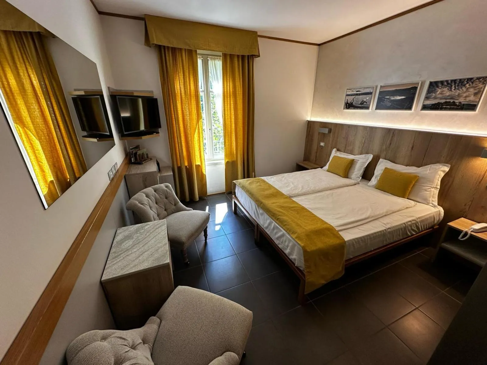 Bed in Hotel Cortese