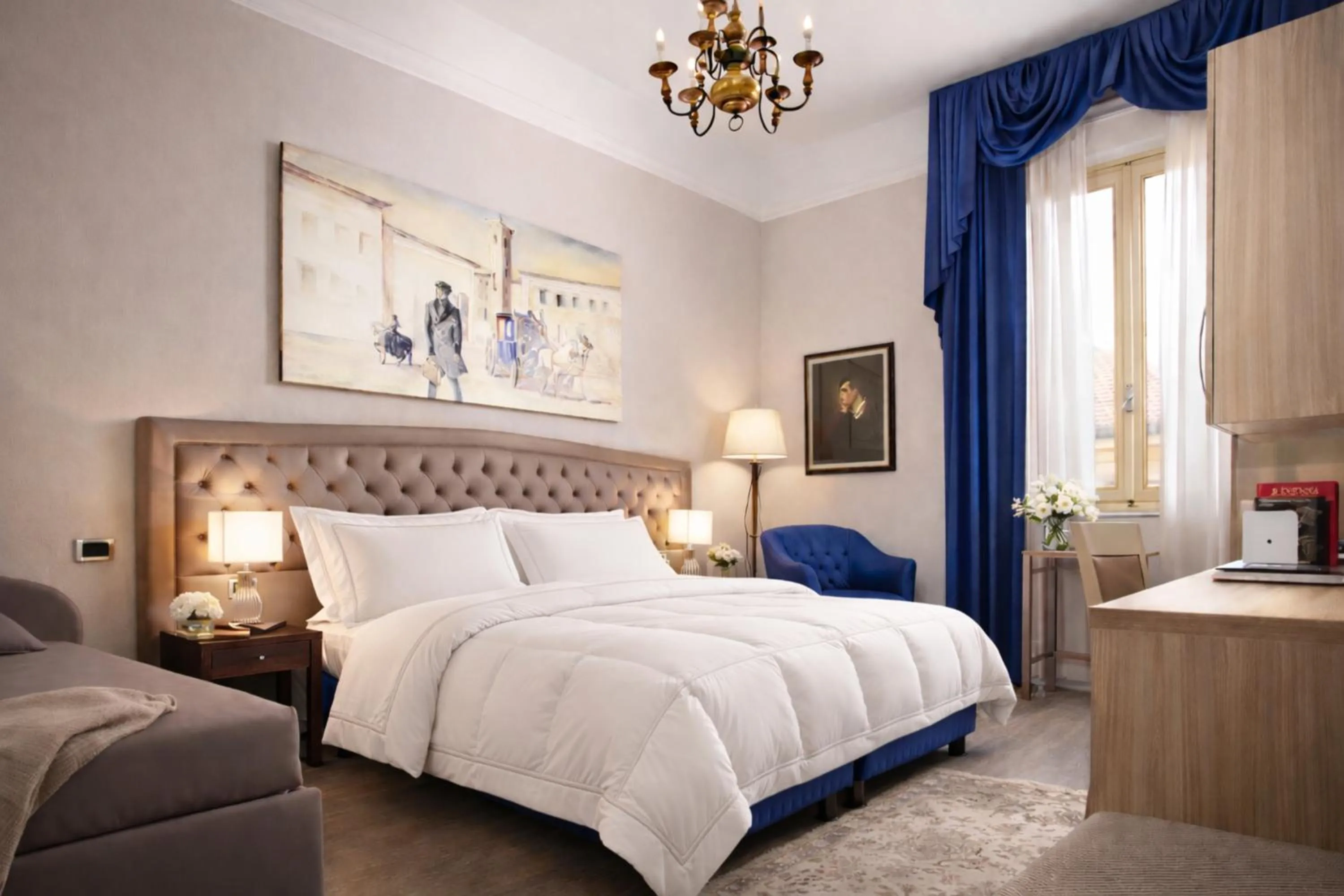 Bedroom, Bed in Hotel Ristorante Ala d'Oro