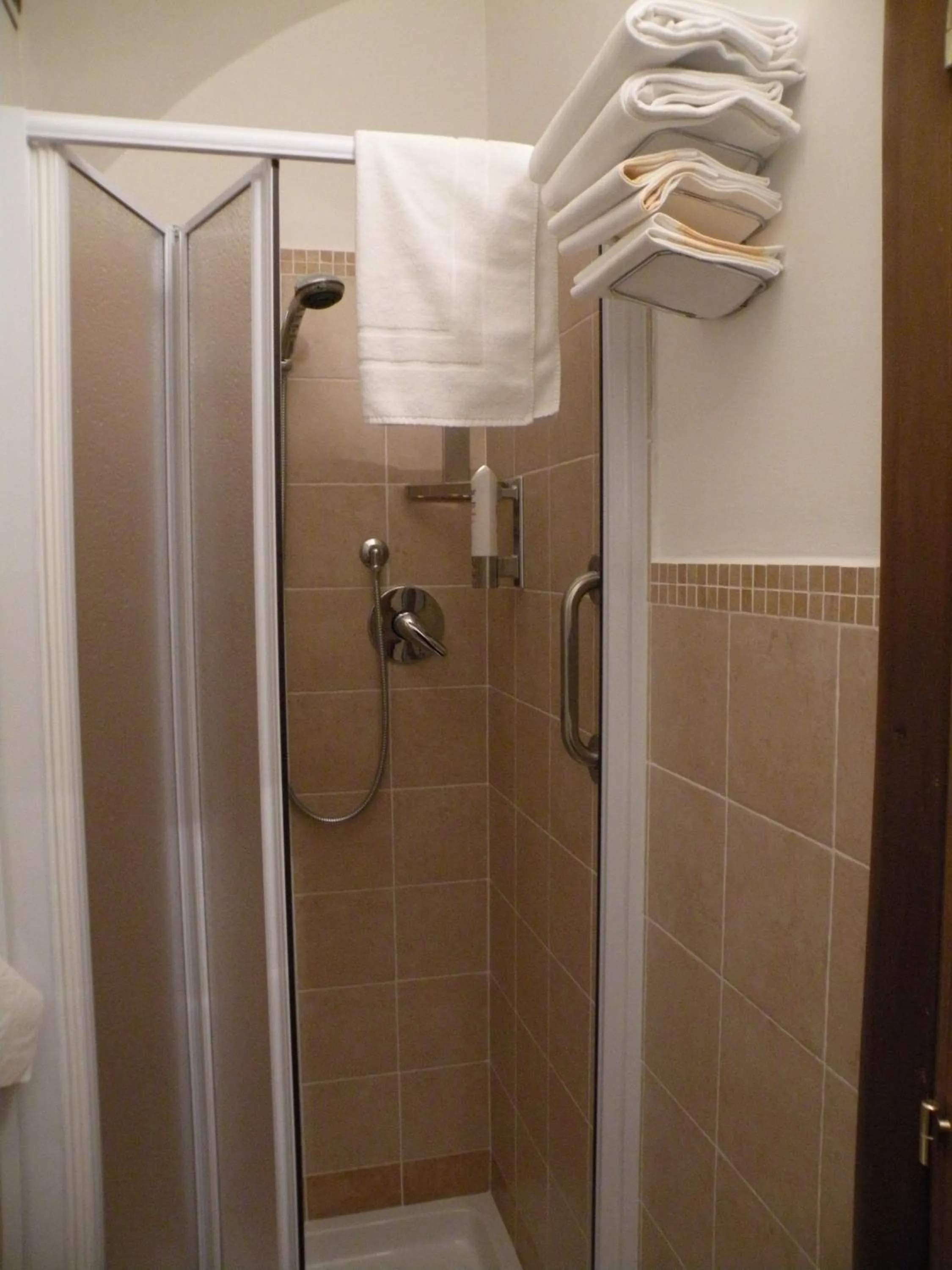 Shower in Bed & Breakfast Al Ponte