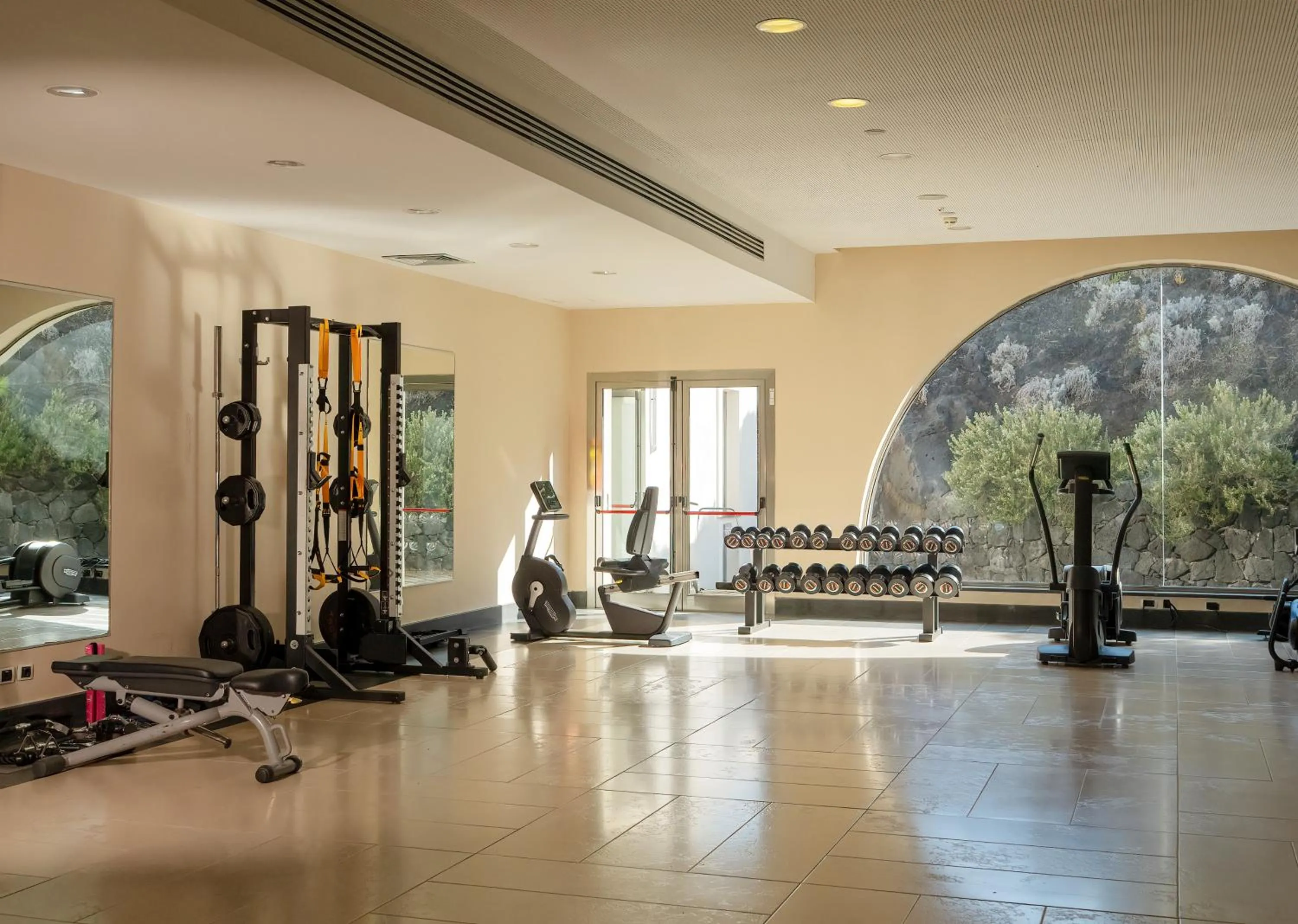 Fitness centre/facilities in Therasia Resort Sea and SPA - The Leading Hotels of the World