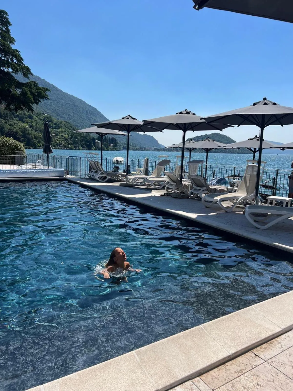 Swimming pool in Hotel Rivalago