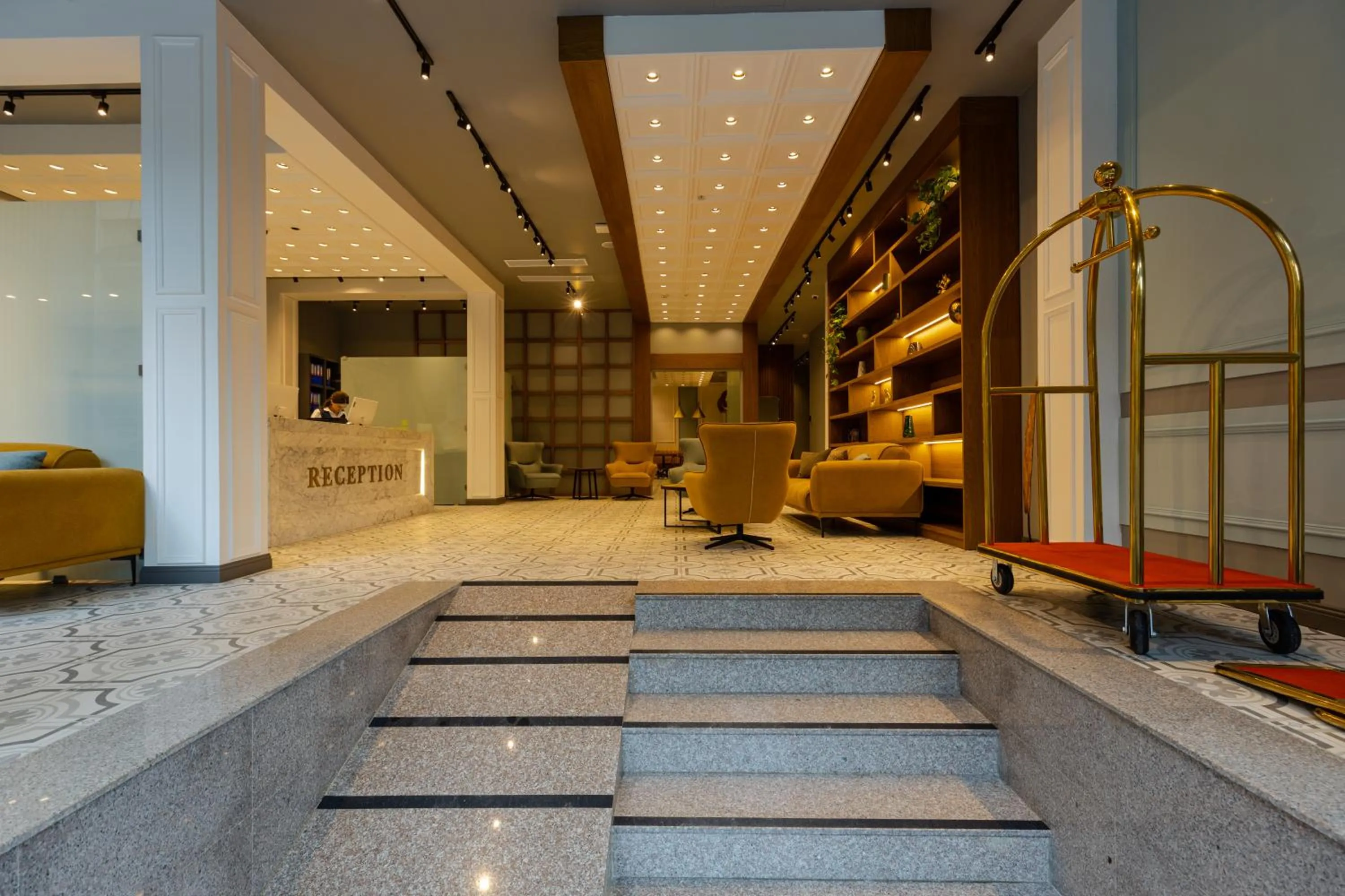 Lobby or reception in Hotel Monarch