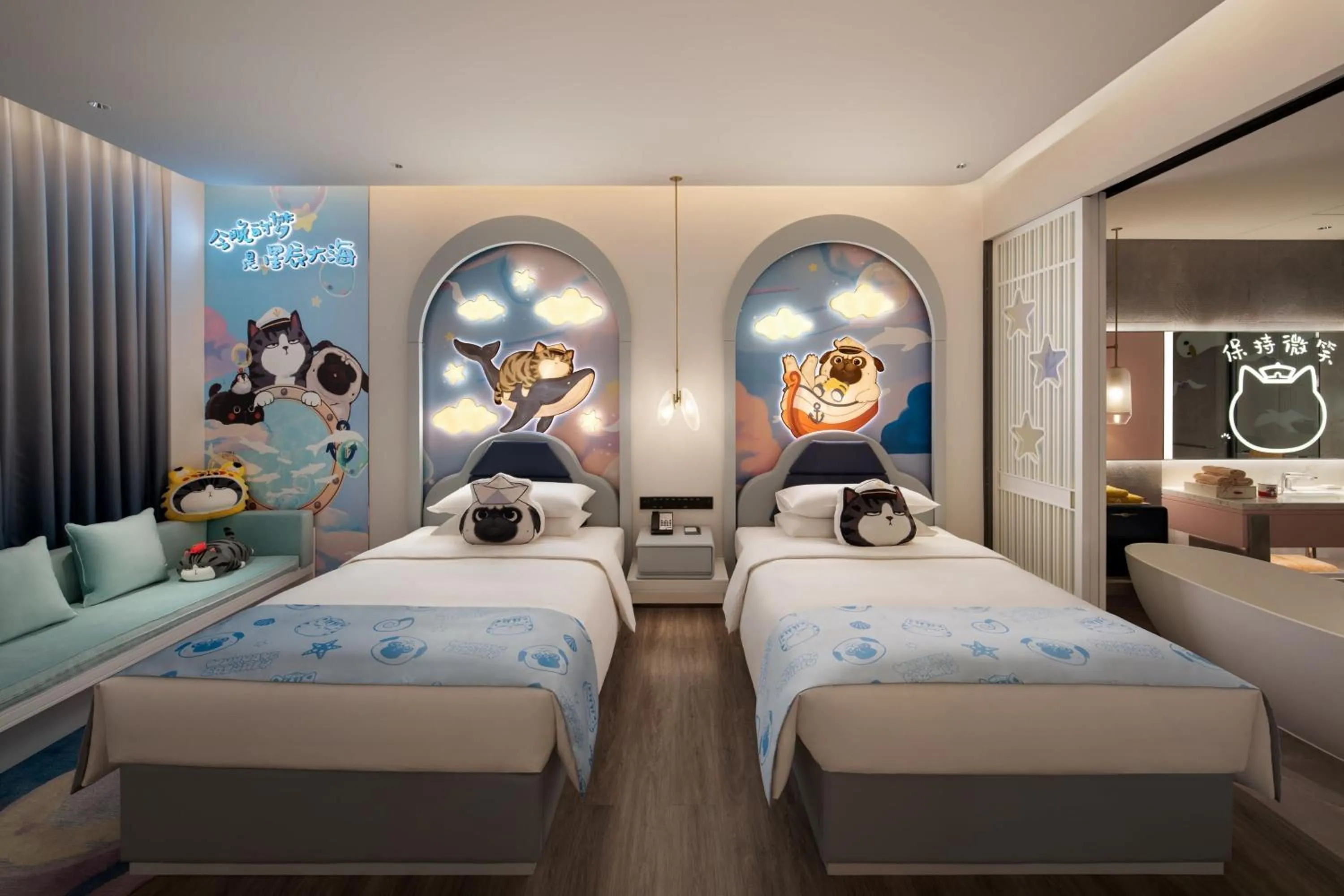 Photo of the whole room, Bed in Qinhuangdao Marriott Resort