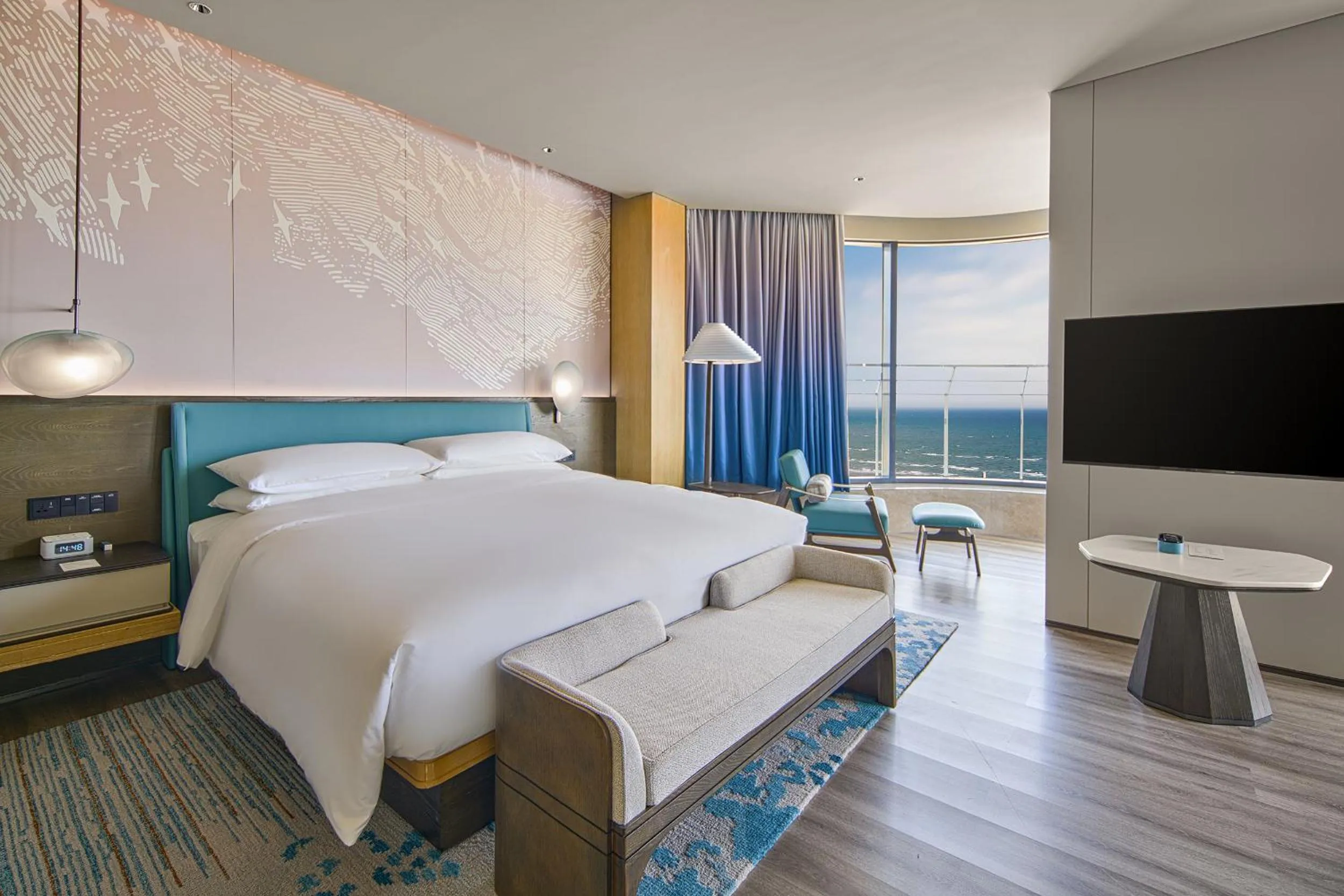 Bedroom, Bed in Qinhuangdao Marriott Resort