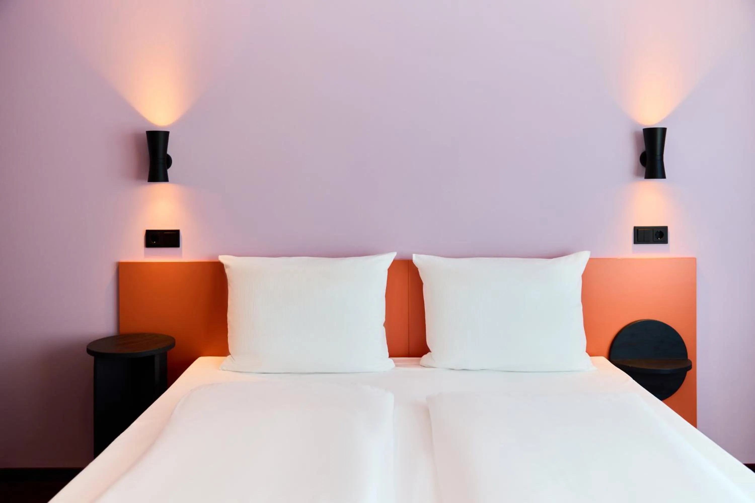 Bed in McDreams Hotel Leipzig