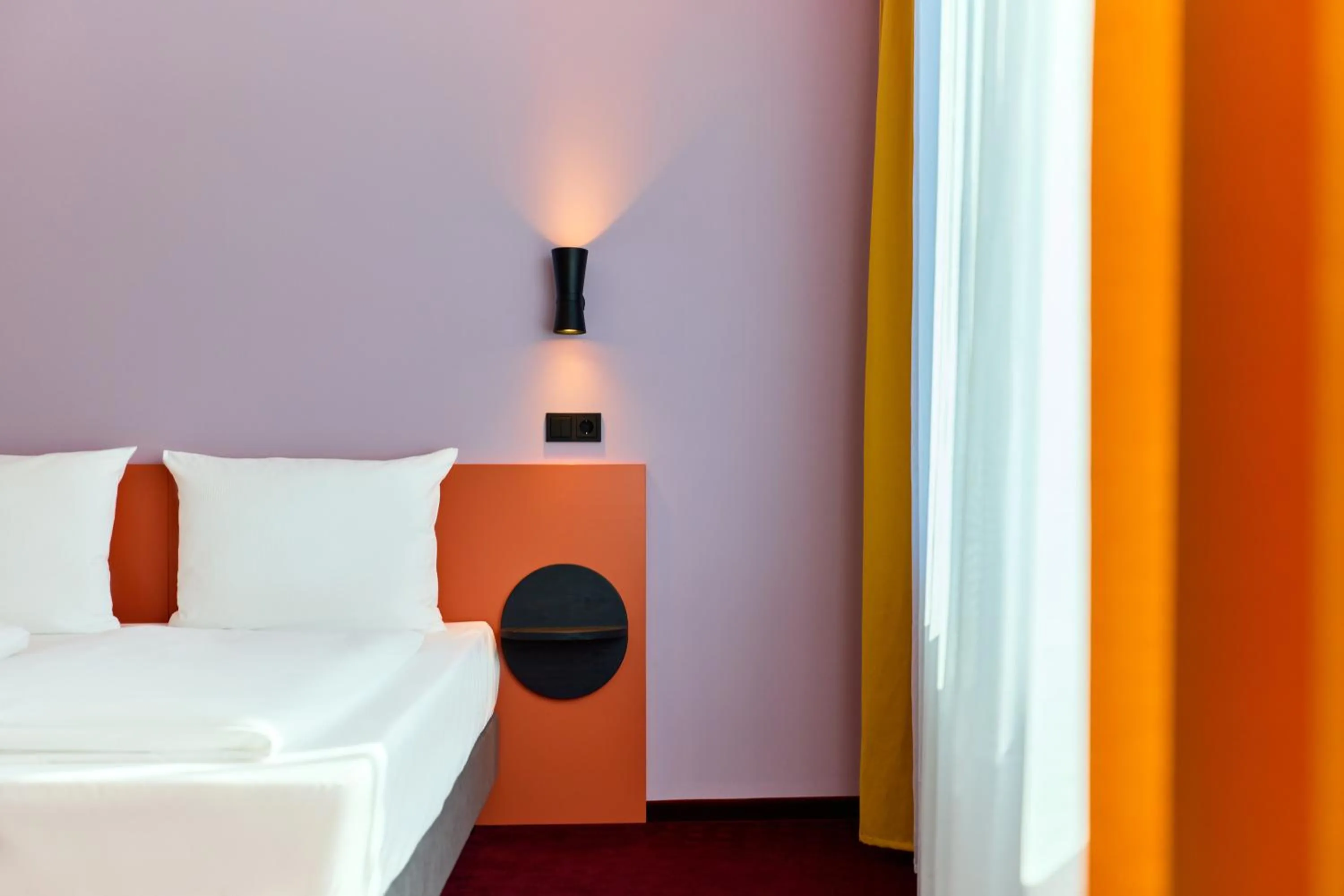 Bed in McDreams Hotel Leipzig