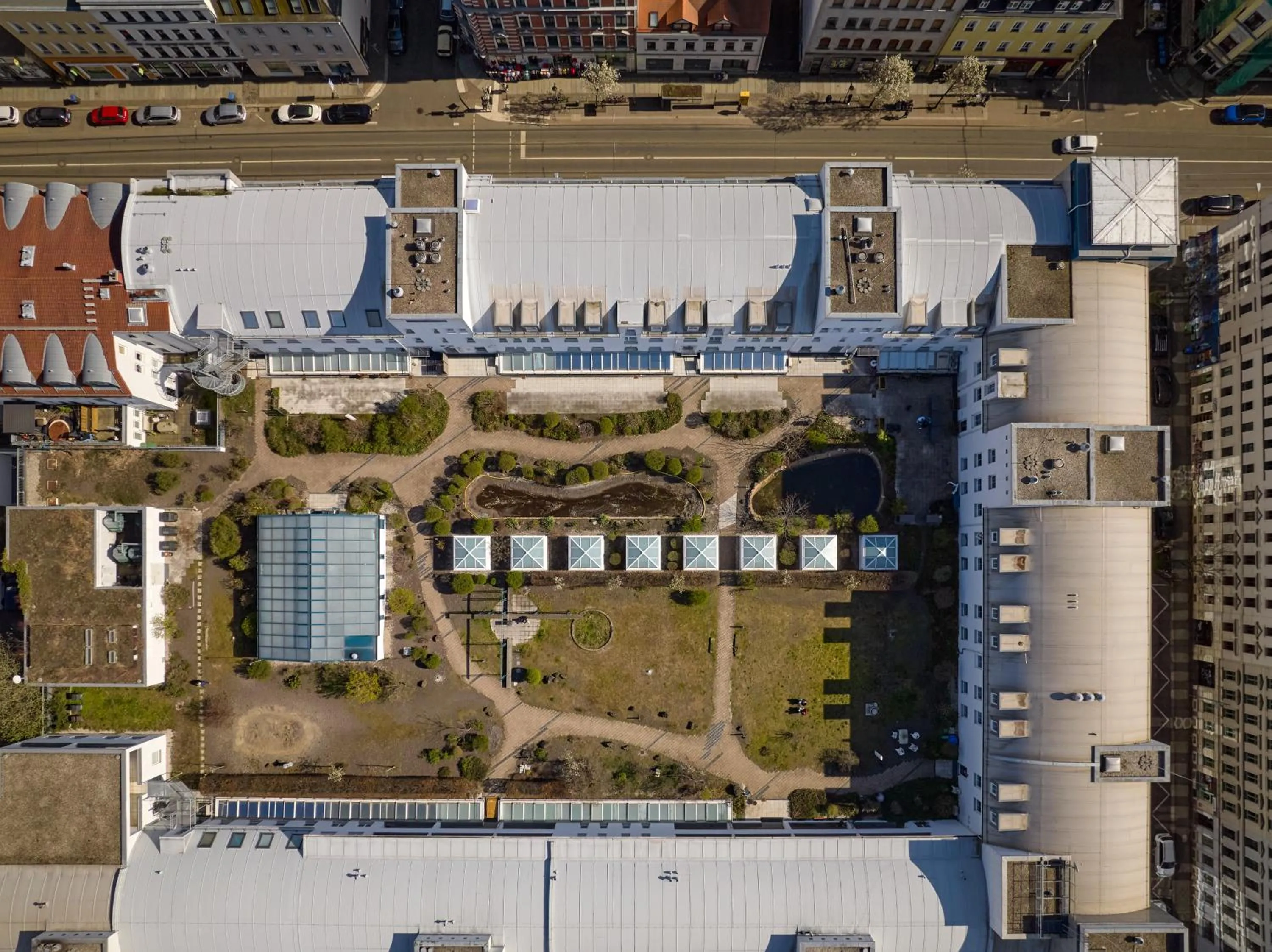 Patio in McDreams Hotel Leipzig