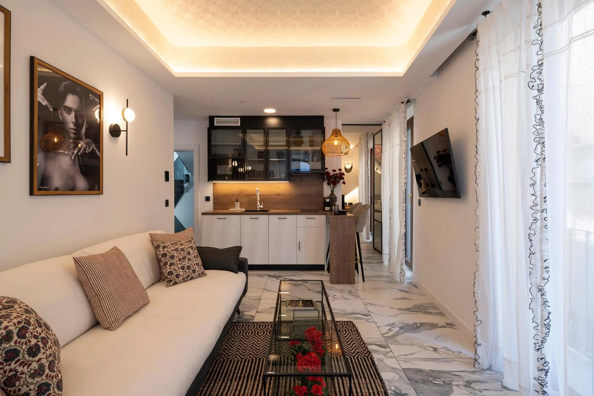 Kitchen or kitchenette in Palatina Concept Suites