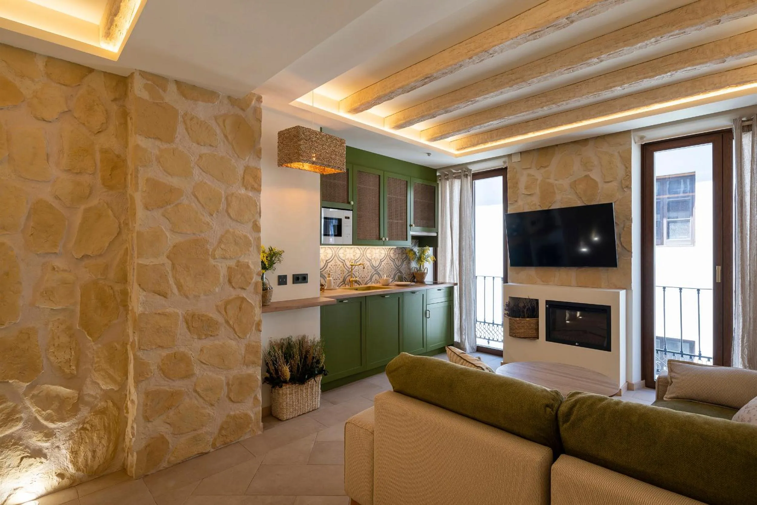 Kitchen or kitchenette in Palatina Concept Suites