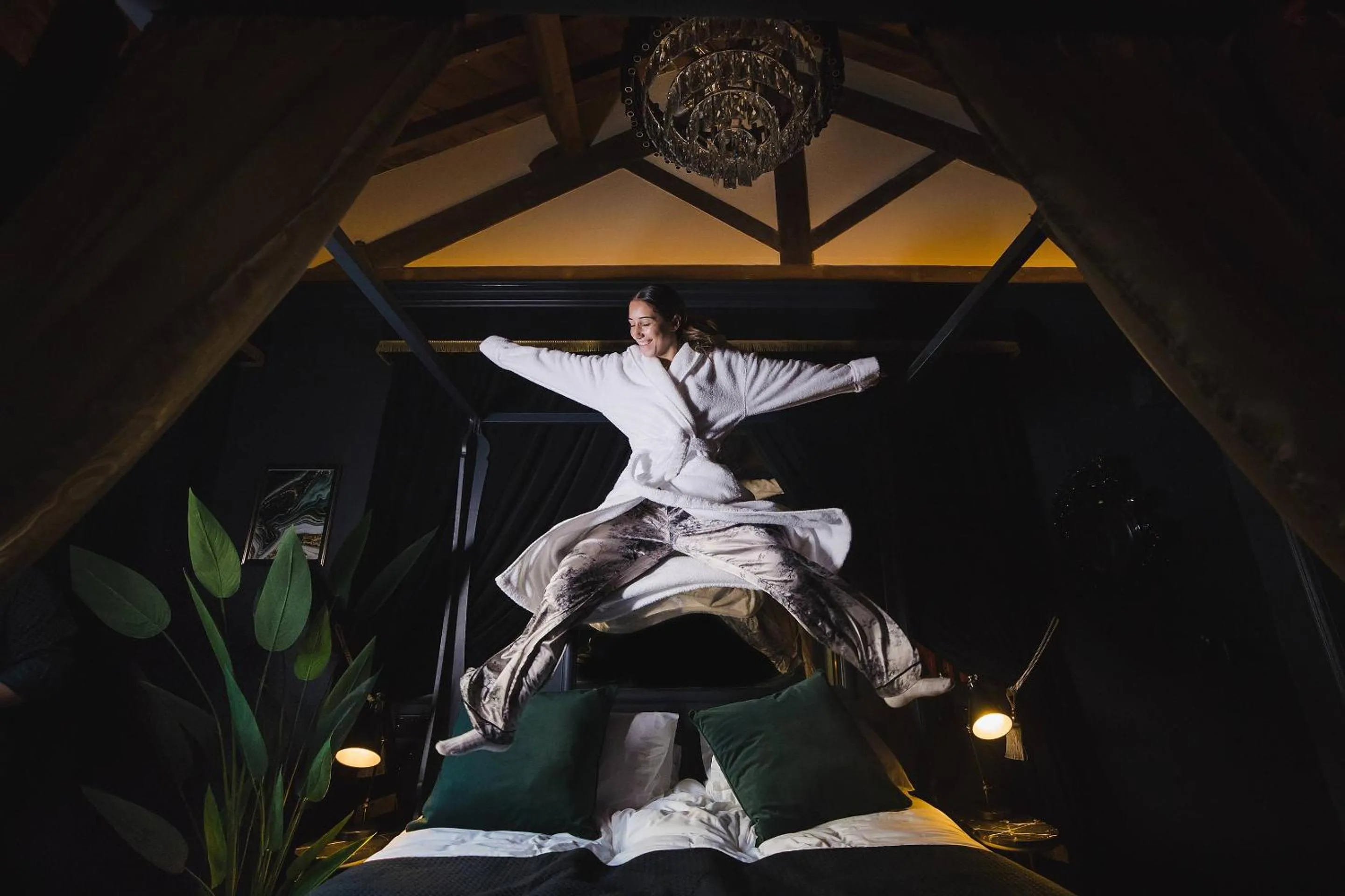 Bed in Impossible Motel