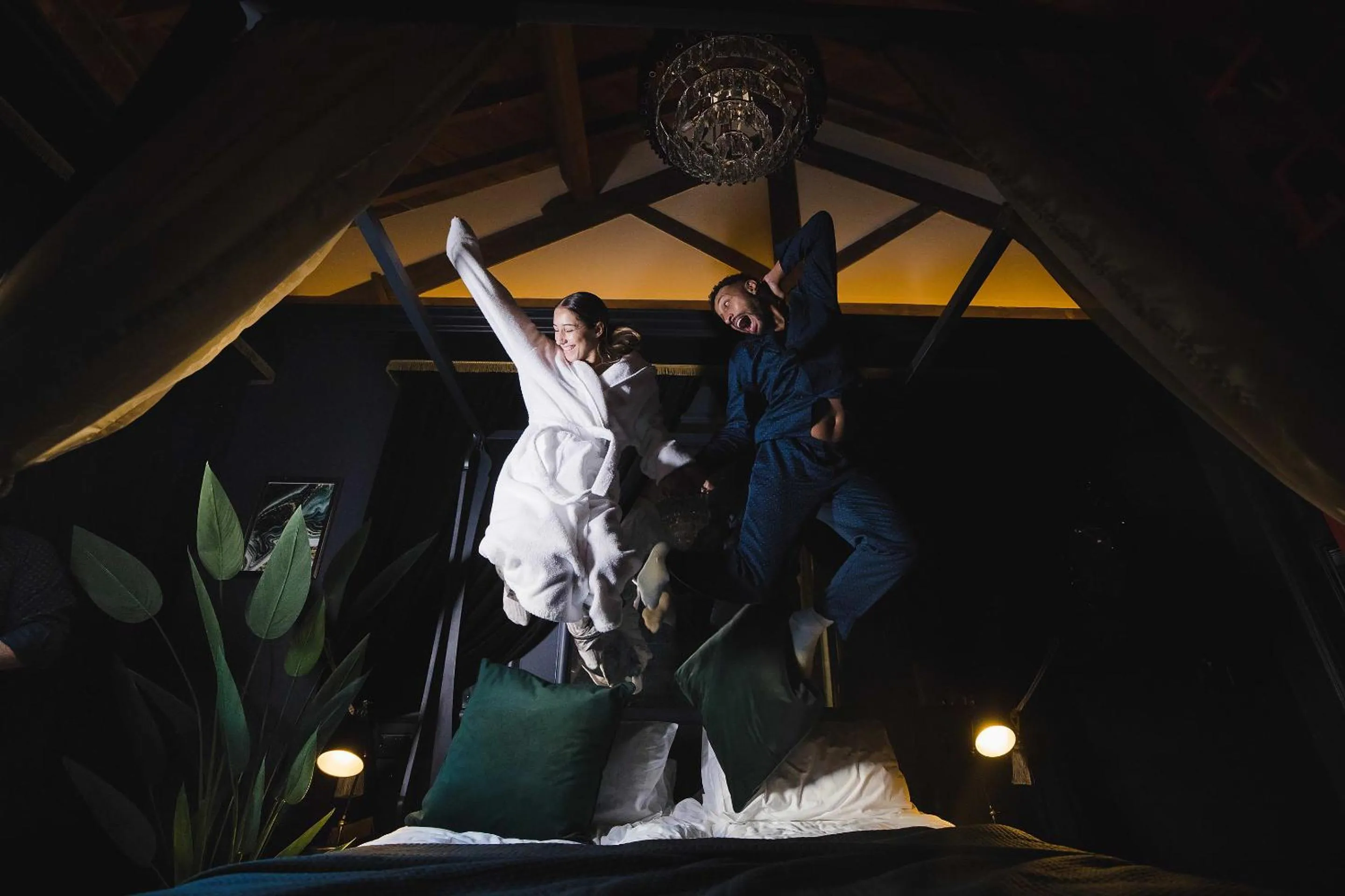 Bed in Impossible Motel