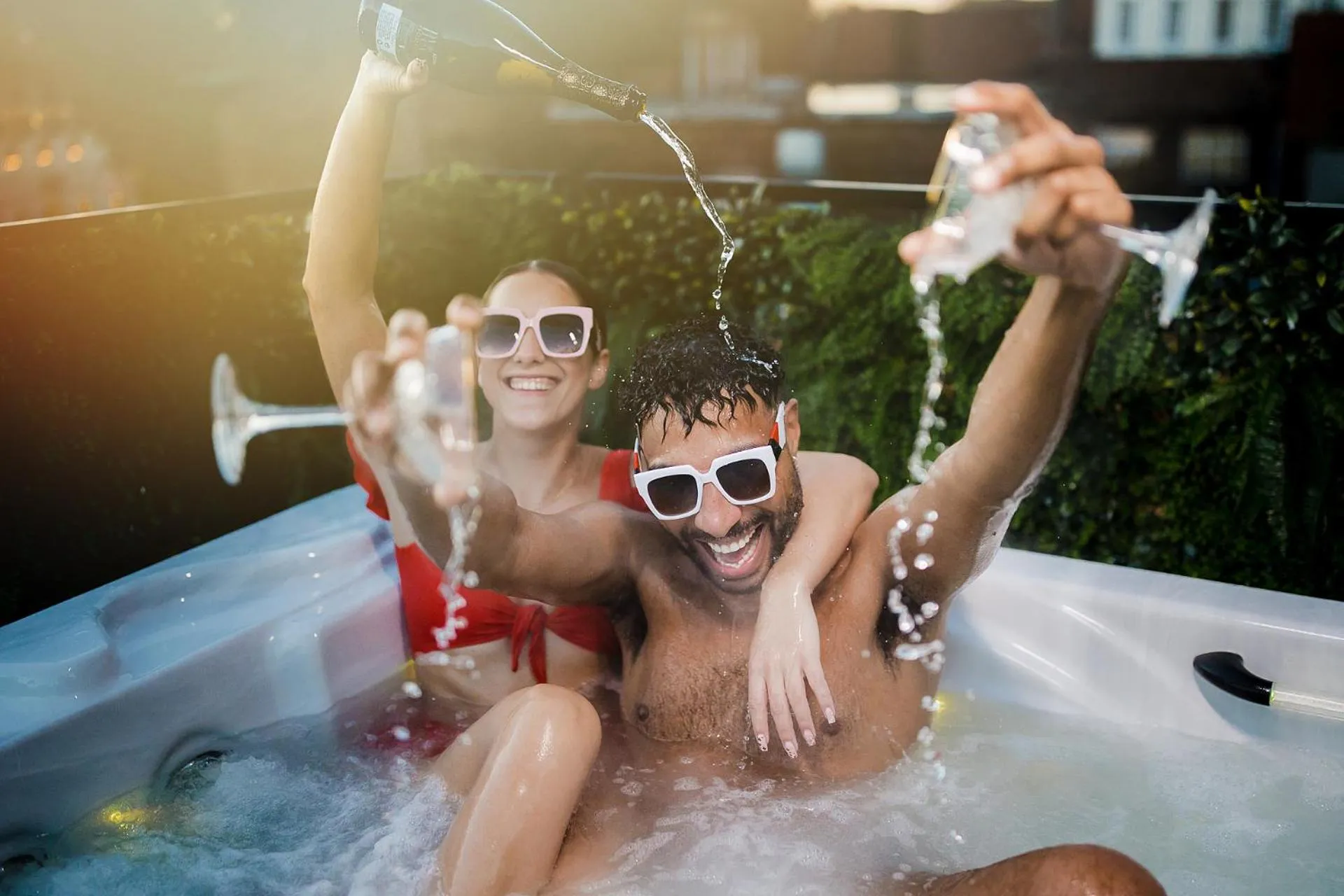 Hot Tub in Impossible Motel