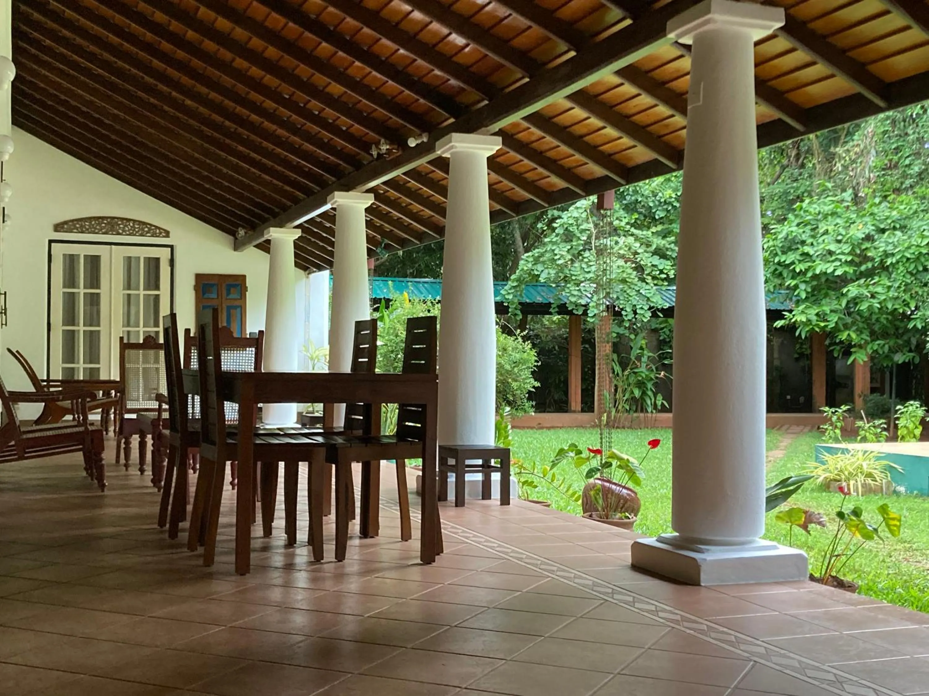 Patio in The Villa Green Inn