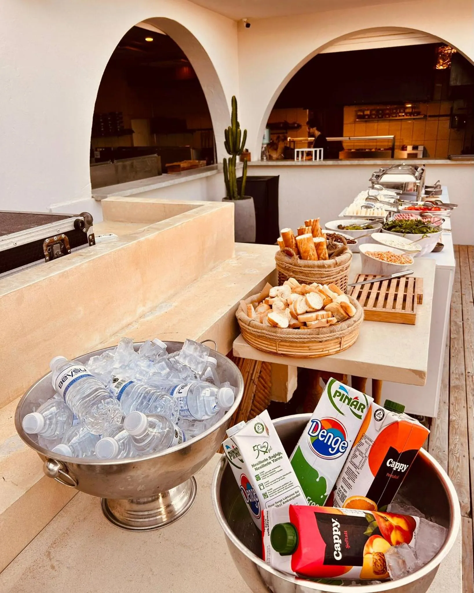 Buffet breakfast in Kalia Beach Hotel Side Ex Kale Motel