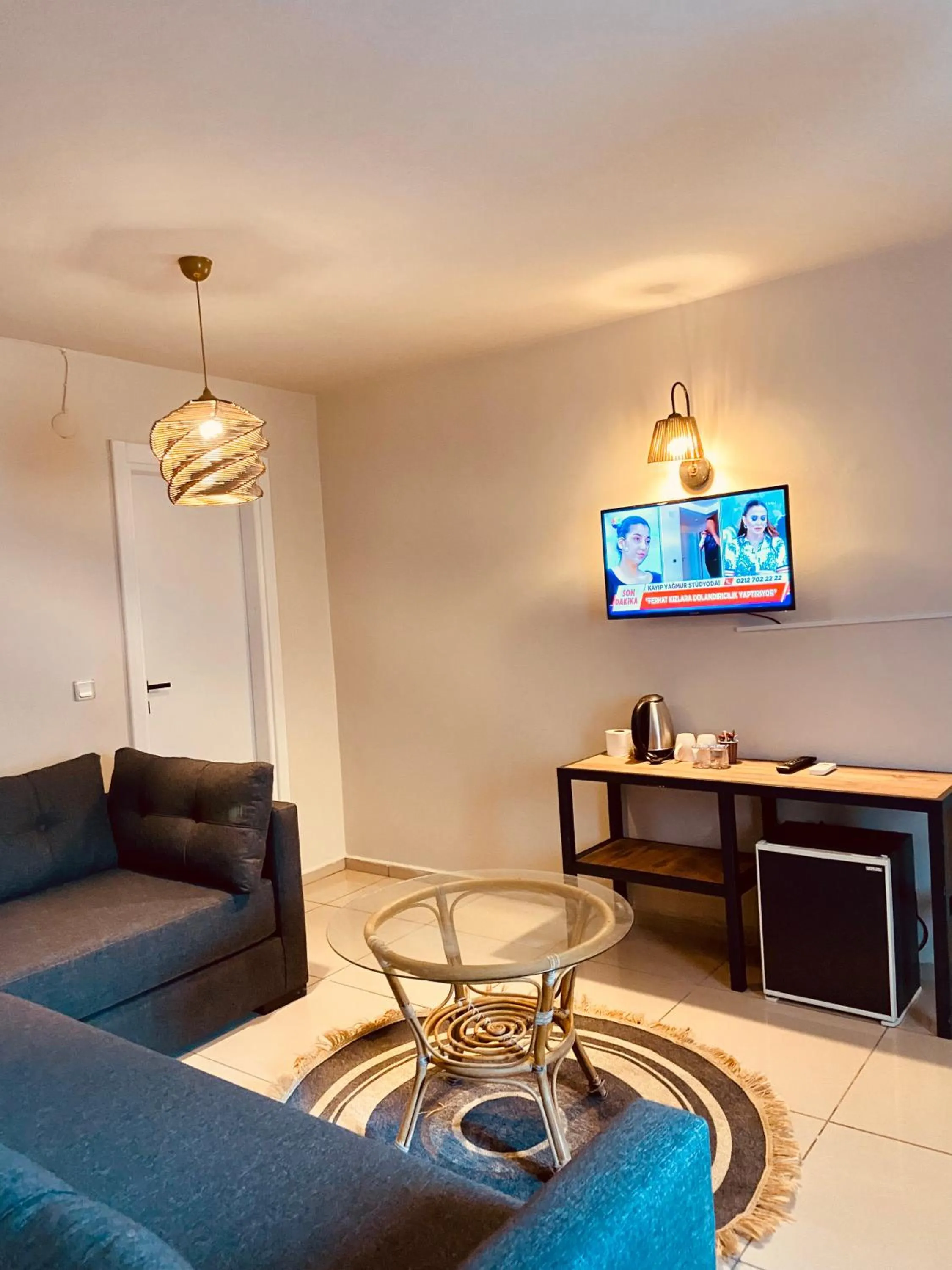 TV and multimedia in Kalia Beach Hotel Side Ex Kale Motel