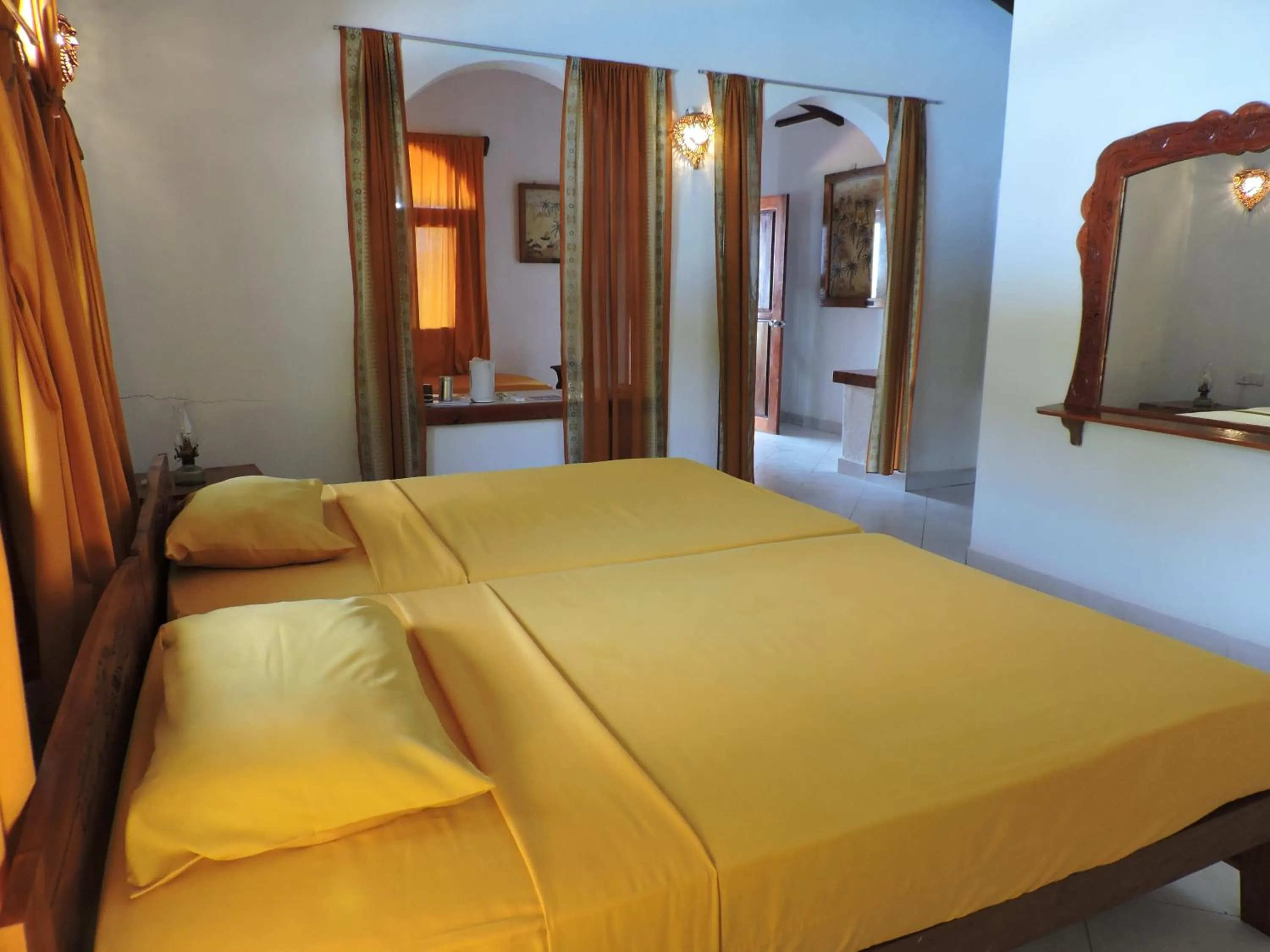 Bed in Eva Lanka Hotel - Beach & Wellness