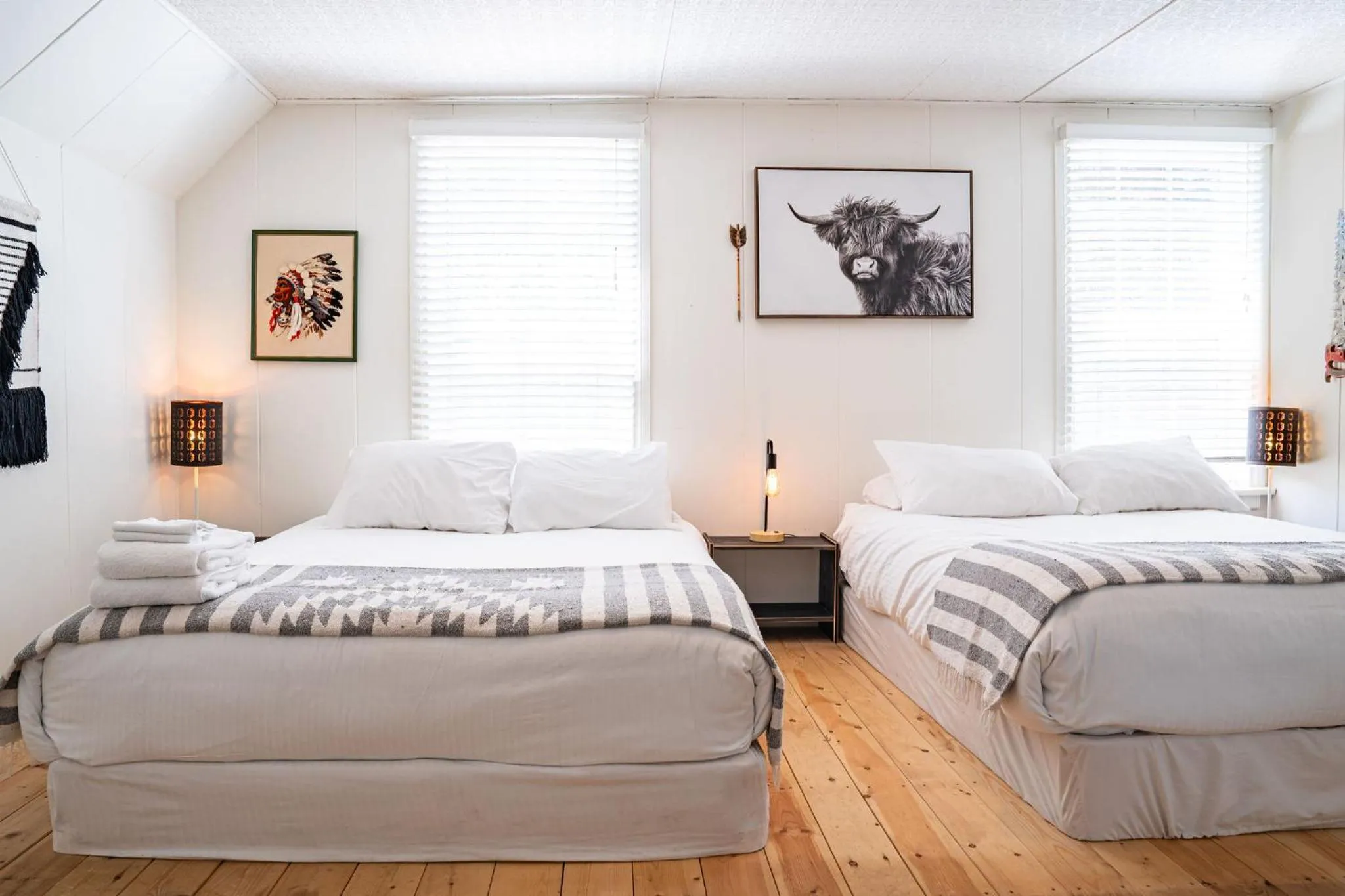 Bed in The Downtown Hive by Revelstoke Vacations