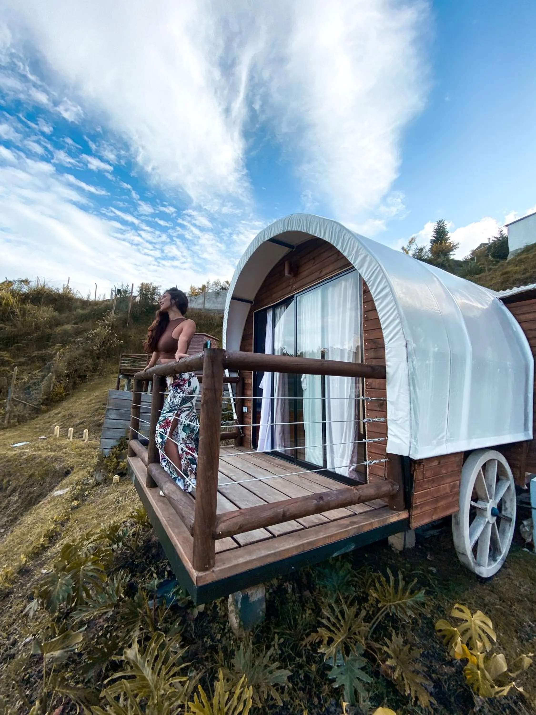 Balcony/Terrace in Glamping La Cepa GUATAPÉ
