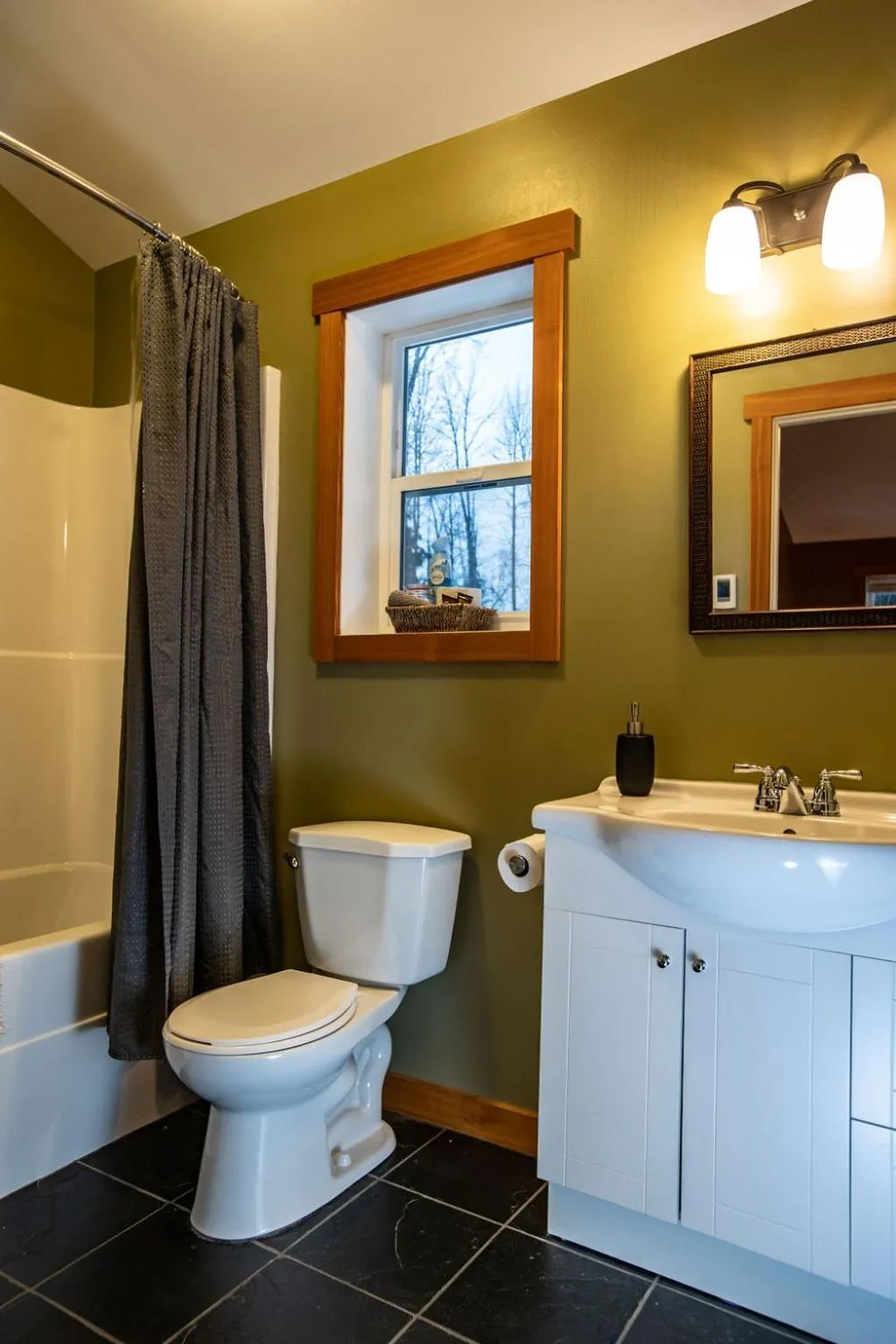 Bathroom in Stoke Cabin by Revelstoke Vacations