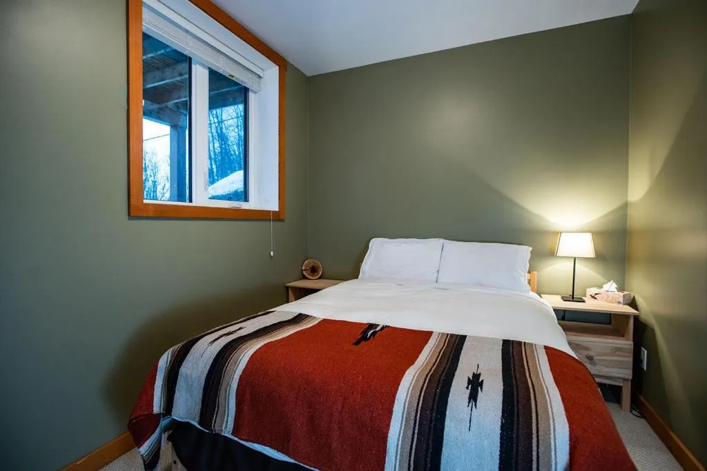 Bedroom, Bed in Stoke Cabin by Revelstoke Vacations