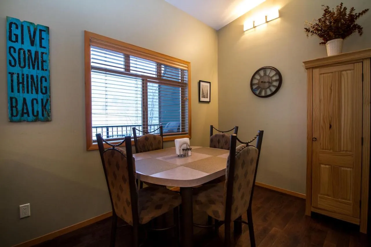 Dining area in Give Something Back Retreat by Revelstoke Vacations