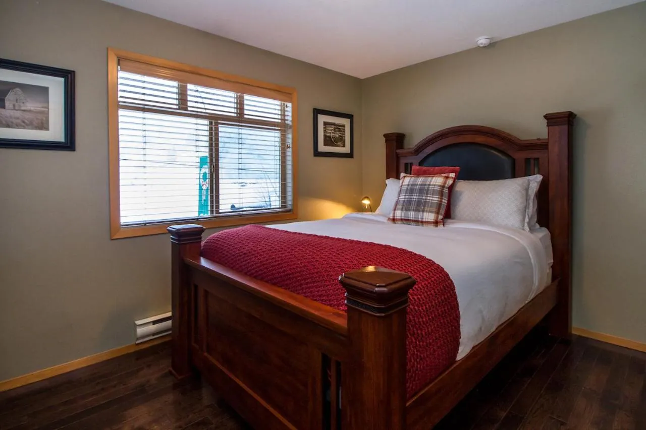 Bedroom, Bed in Give Something Back Retreat by Revelstoke Vacations