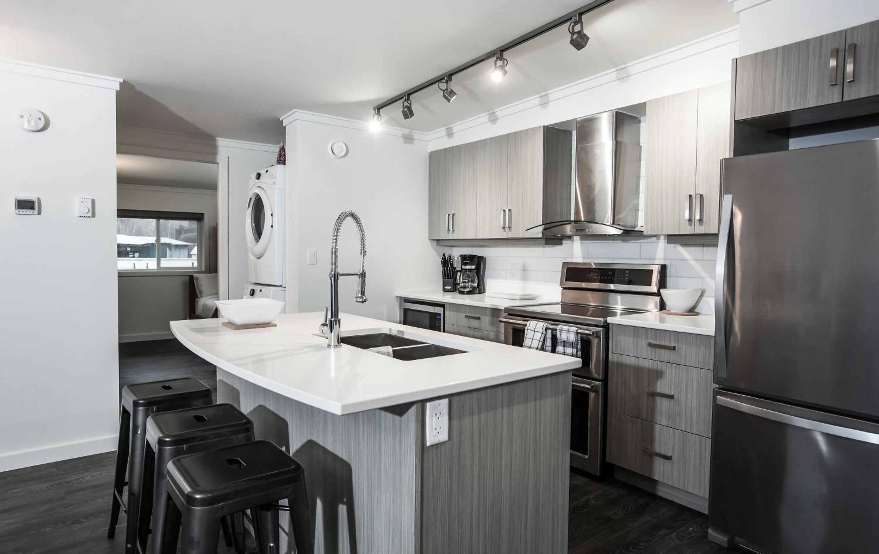 Kitchen or kitchenette in Novlan Suite by Revelstoke Vacations