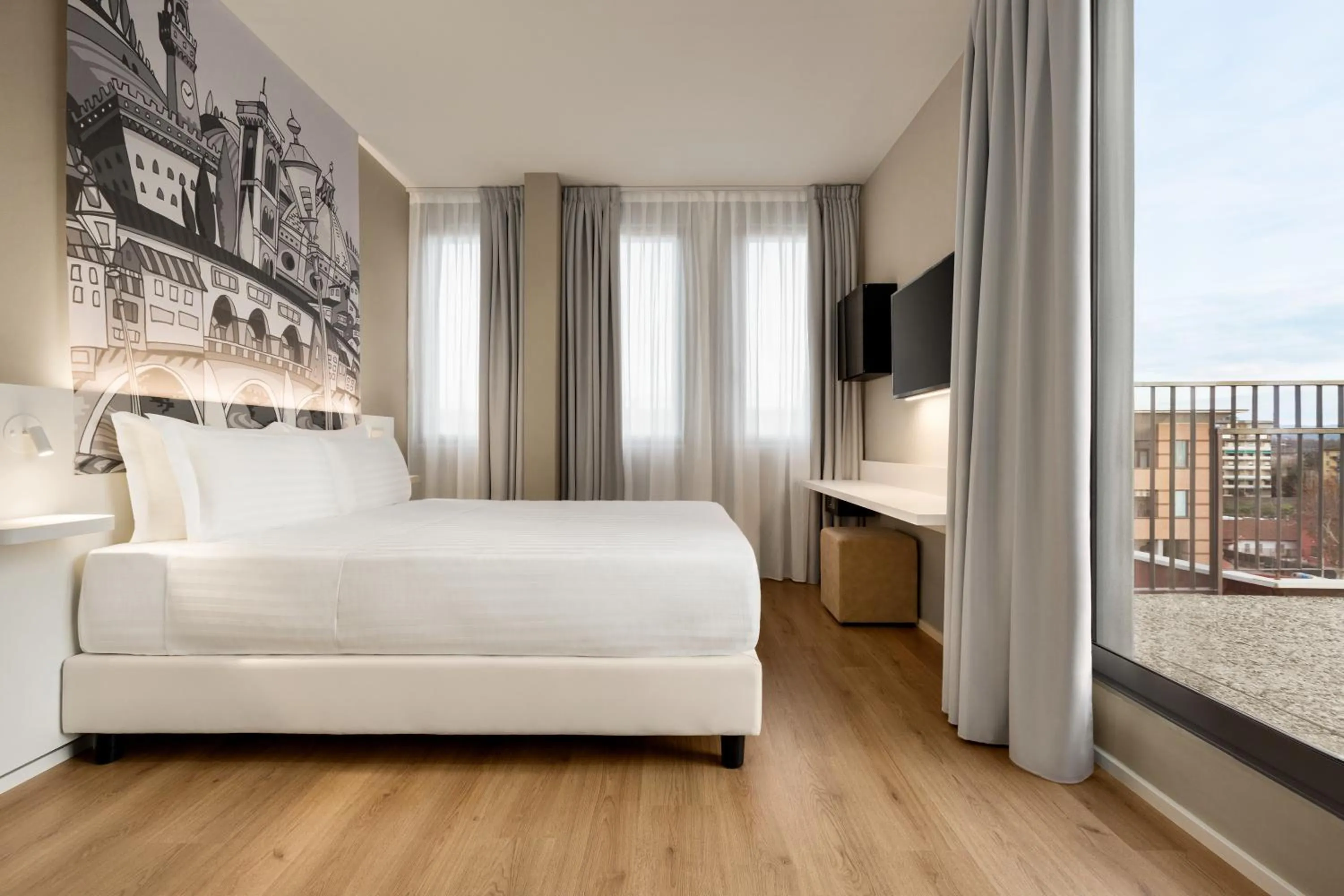 Bed in Wyndham Garden Florence