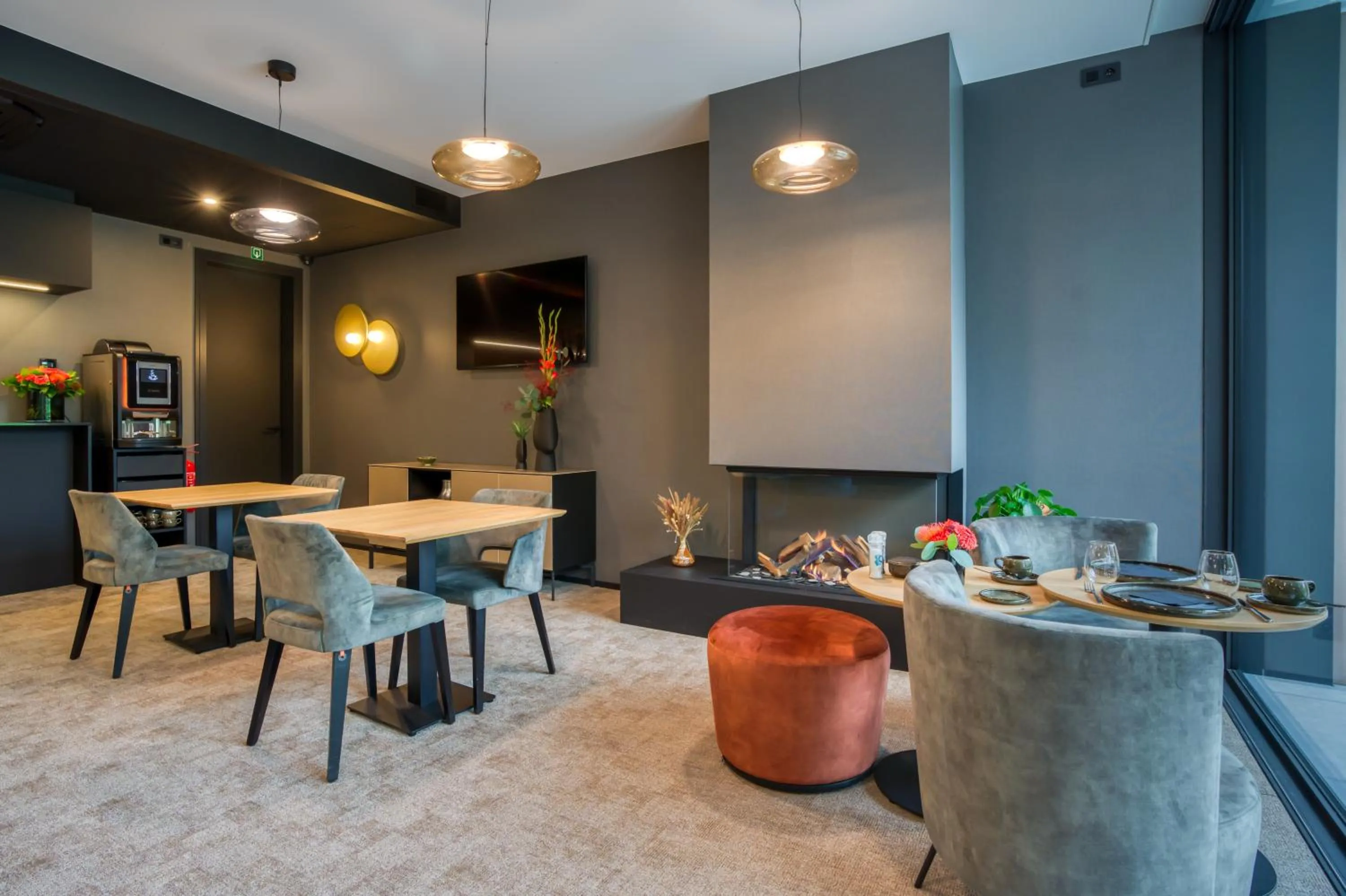 Living room in Aux Etangs - Hôtel