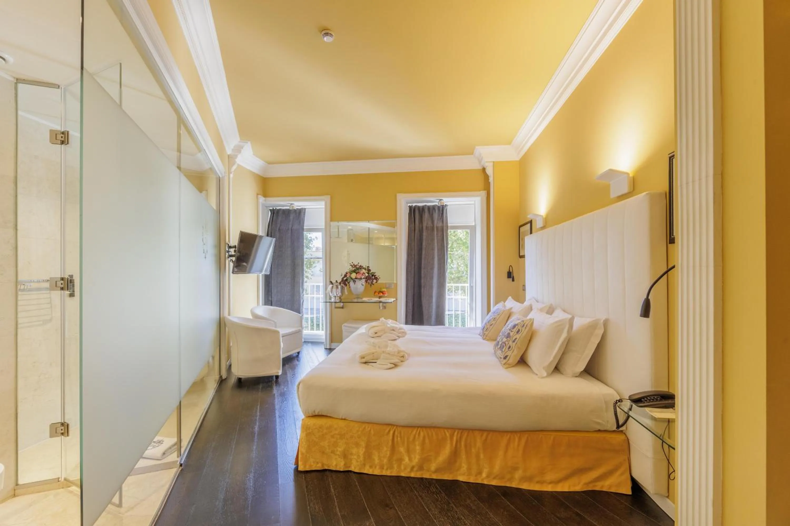 Bed in Greif Hotel & Spa