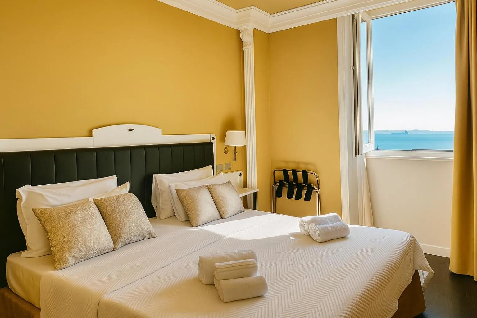 Bed in Greif Hotel & Spa