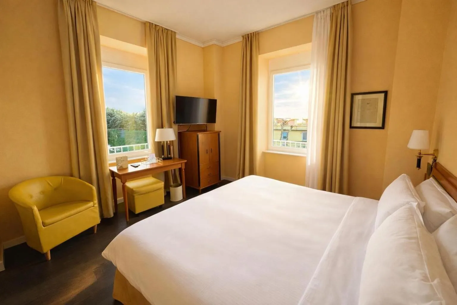 Bed in Greif Hotel & Spa