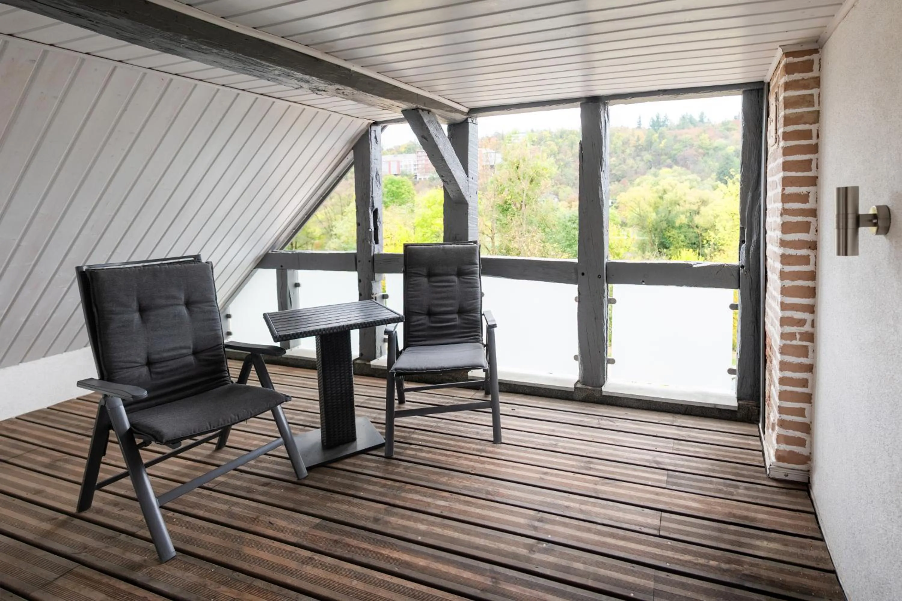 Balcony/Terrace in Hotel Apartment Ferienwohnung Meyenhof Frankenberg Eder