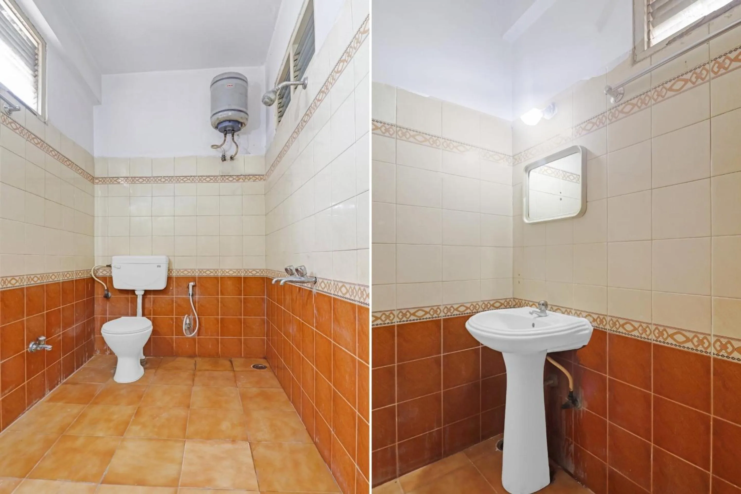 Bathroom in Capital O Samrat Palace Near Nampally Station