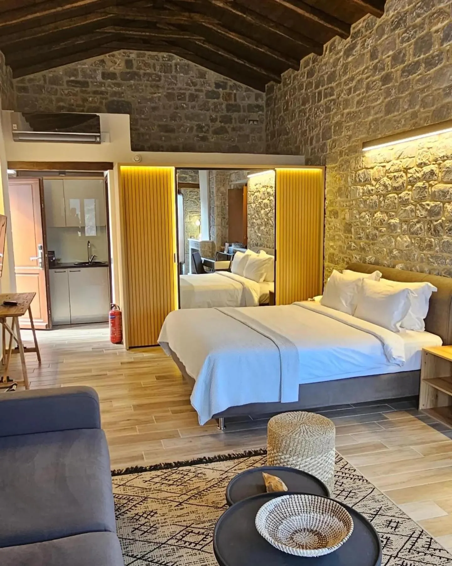 Bed in Manifest Boutique Hotel