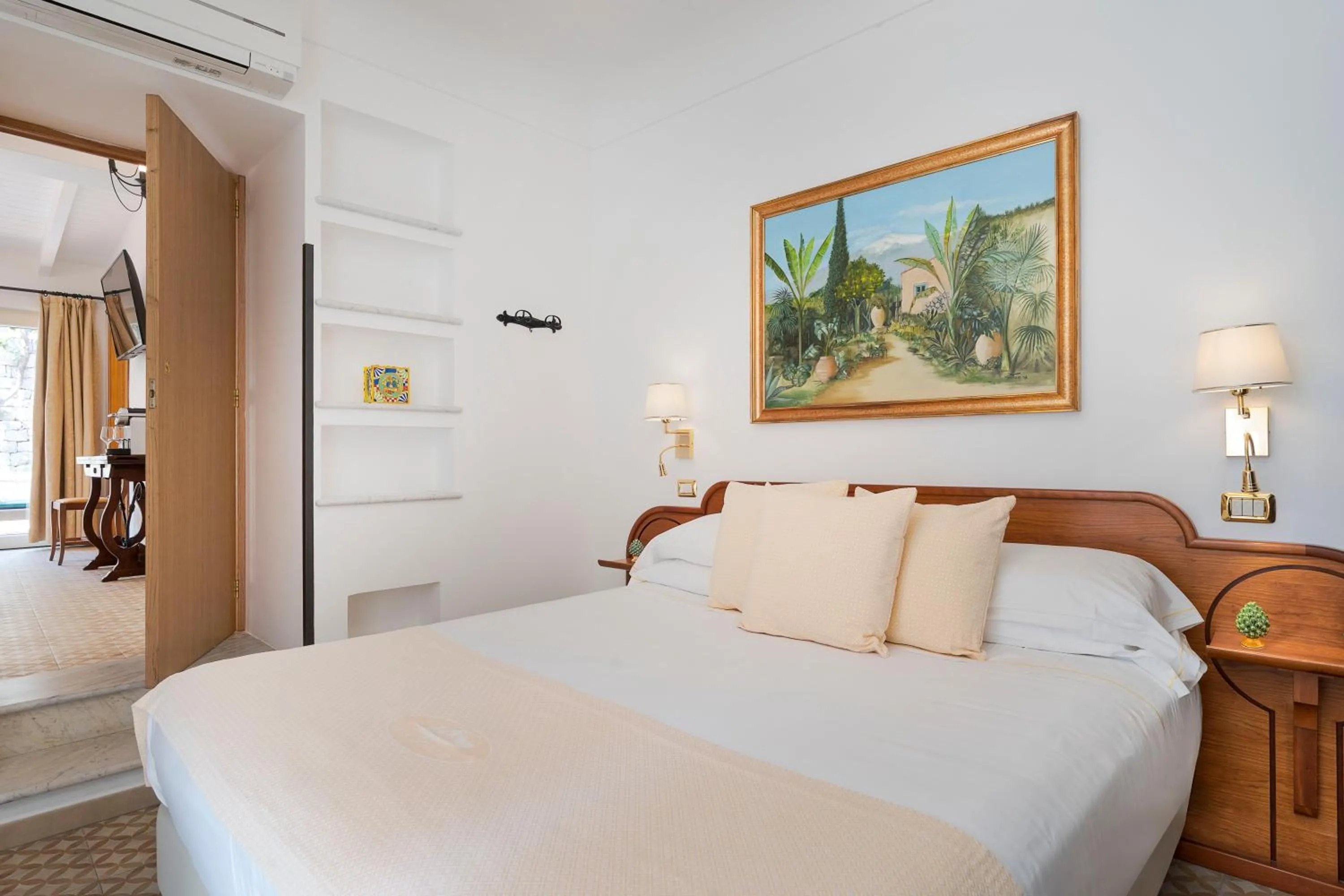 Bedroom, Bed in Hotel Villa Schuler