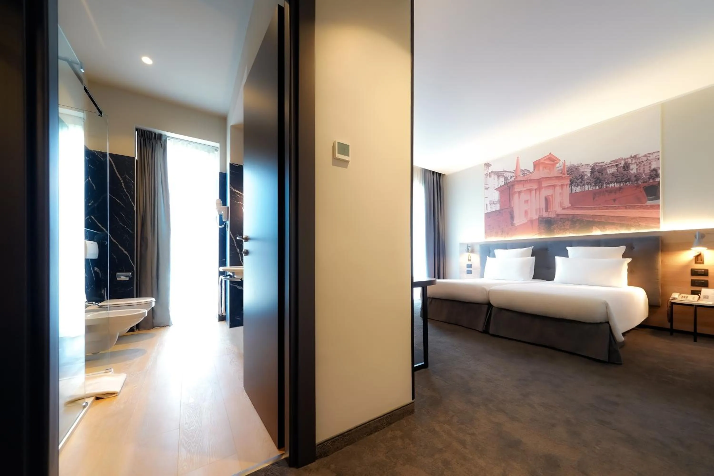 Bed in Mercure Bergamo Centro Palazzo Dolci