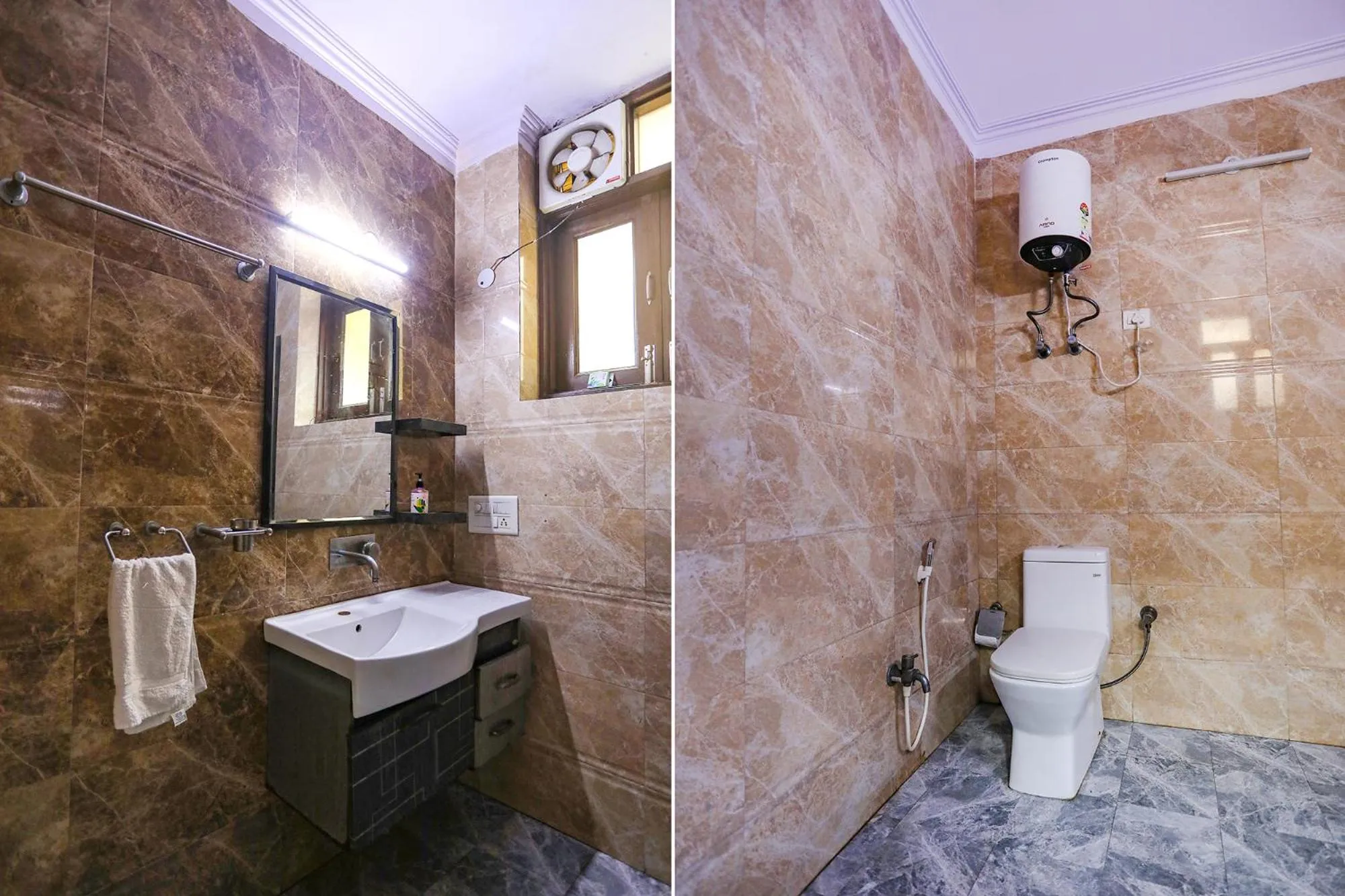 Bathroom in FabHotel HM Palace