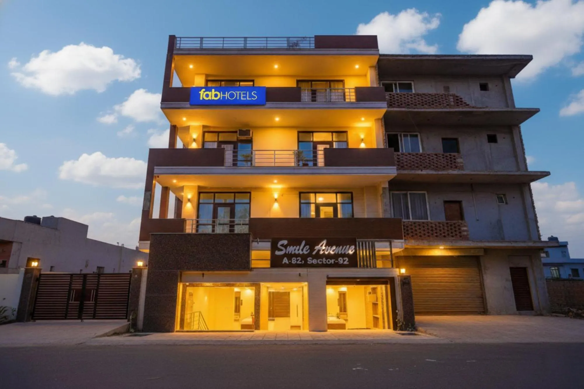 Property building in FabHotel HM Palace