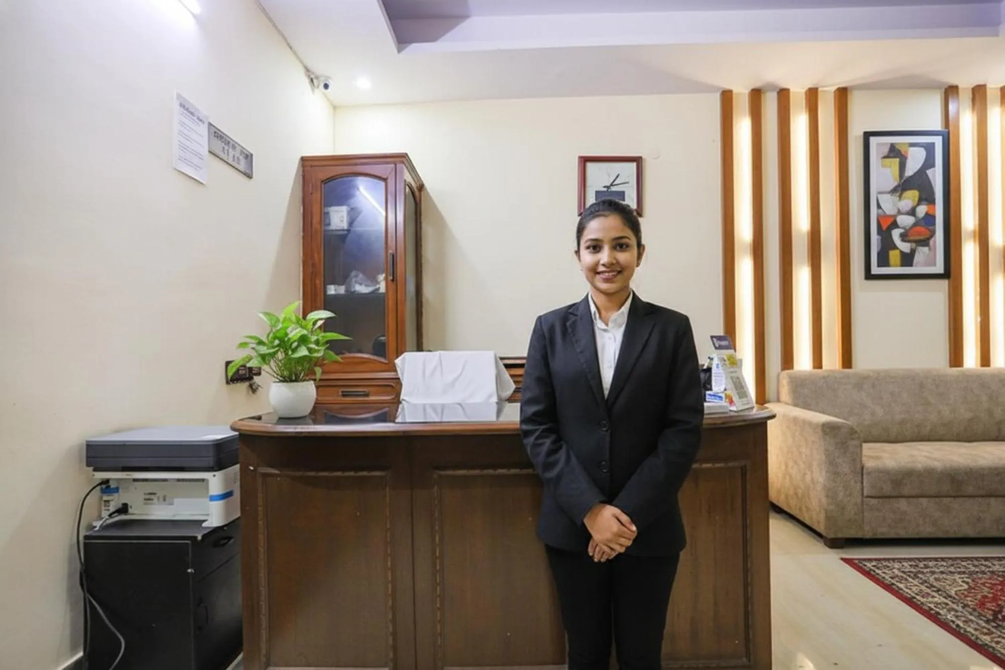 Lobby or reception in FabHotel HM Palace