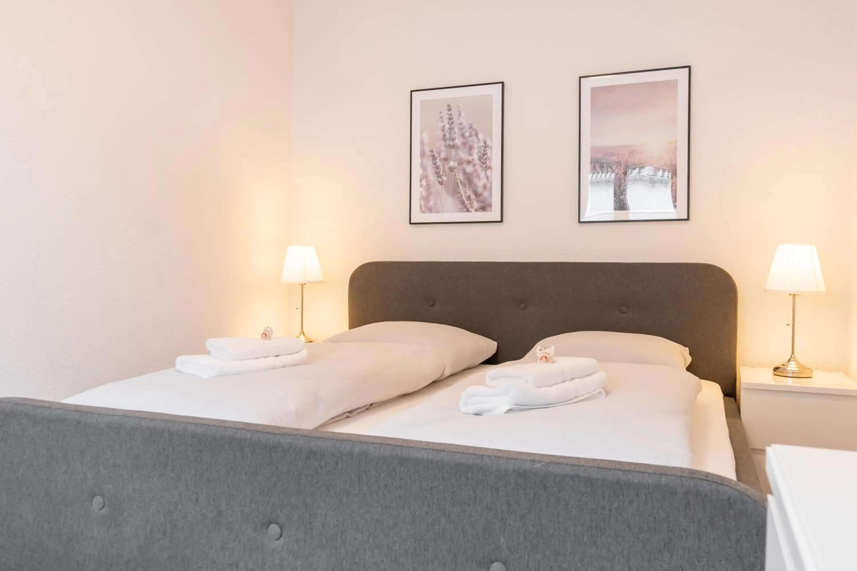 Bed in Landschaftliches Haus