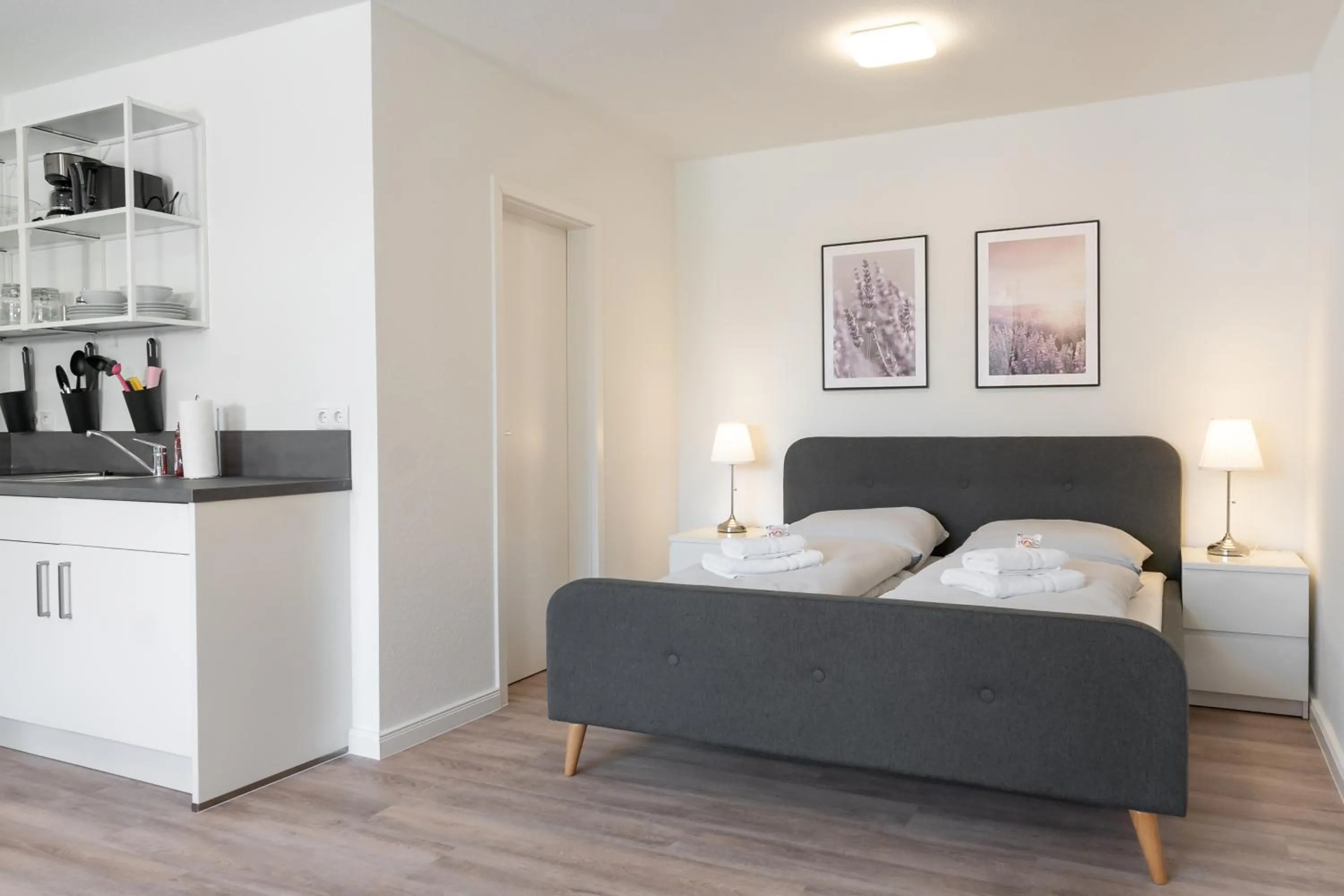 Bed in Landschaftliches Haus