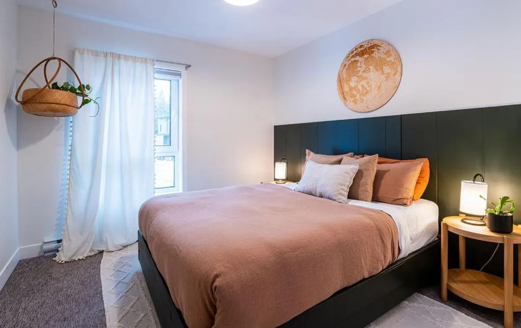 Bed in Powder Village Retreat by Revelstoke Vacations