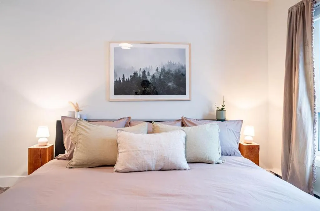 Bed in Powder Village Retreat by Revelstoke Vacations