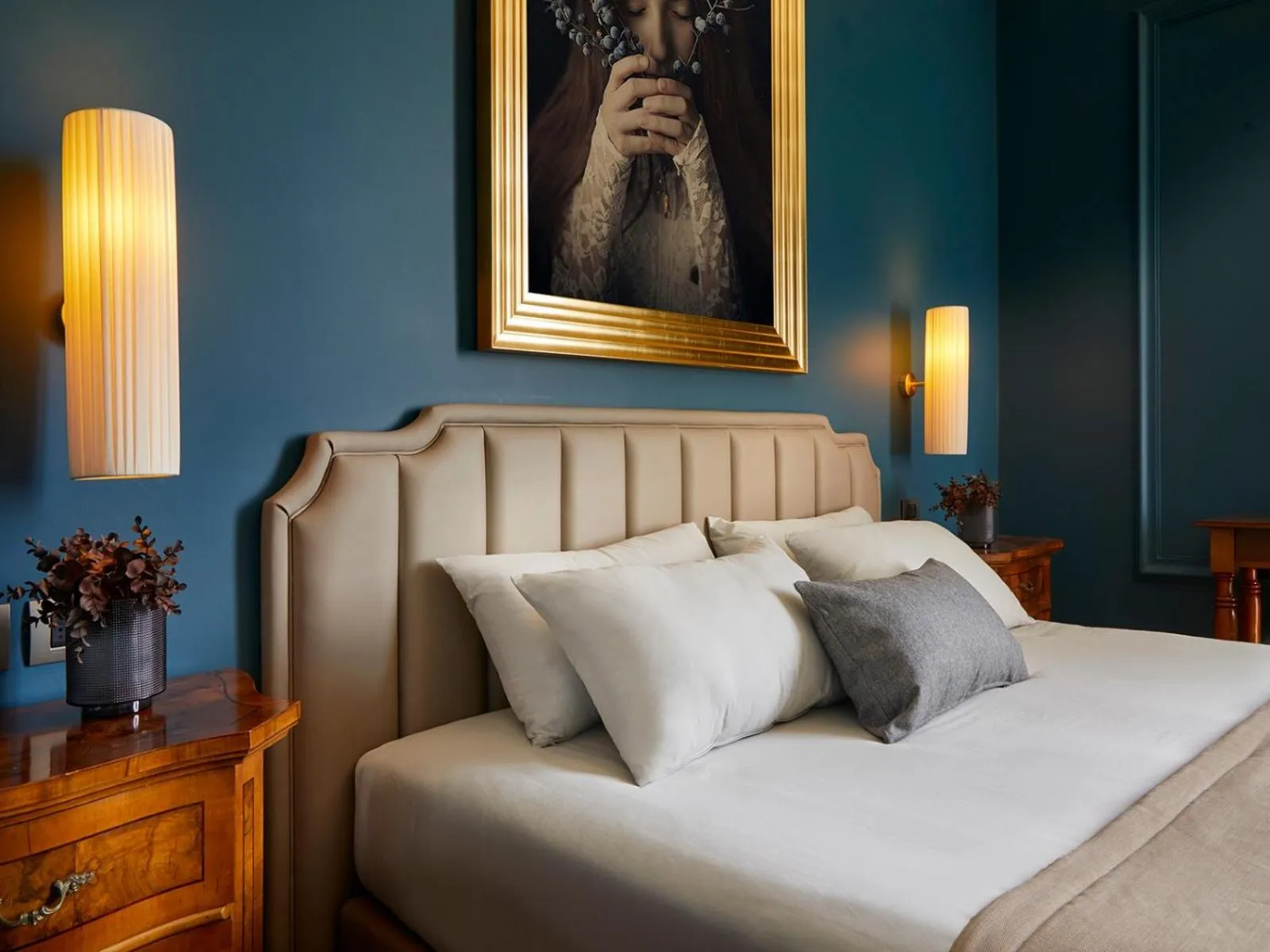 Bed in Hotel Villa Del Sogno