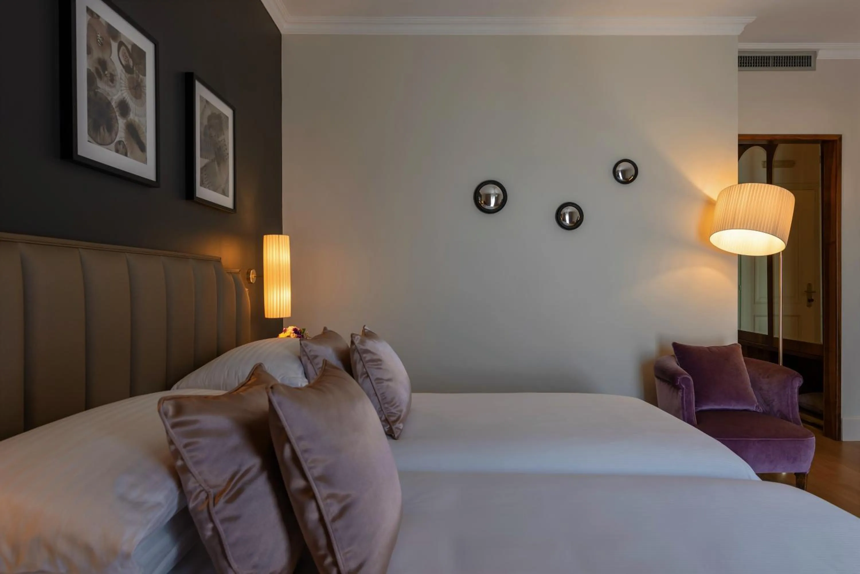 Bed in Hotel Villa Del Sogno