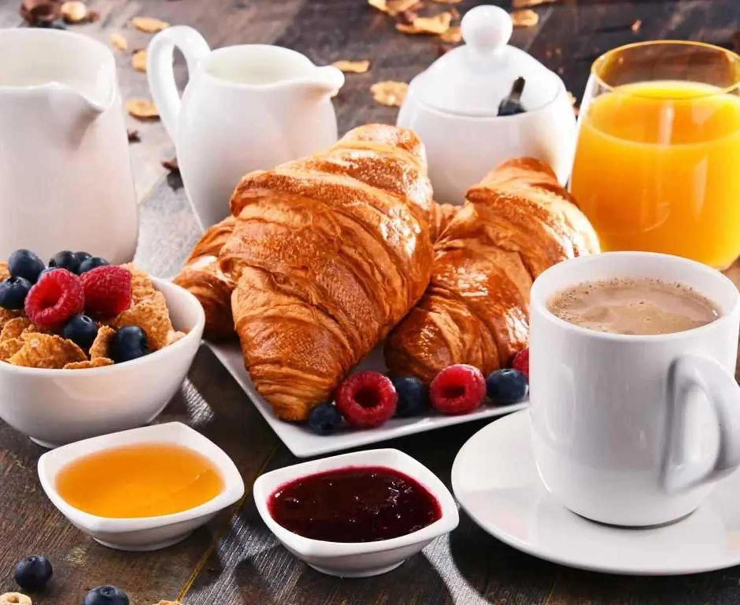 Continental breakfast in Hotel Balcony